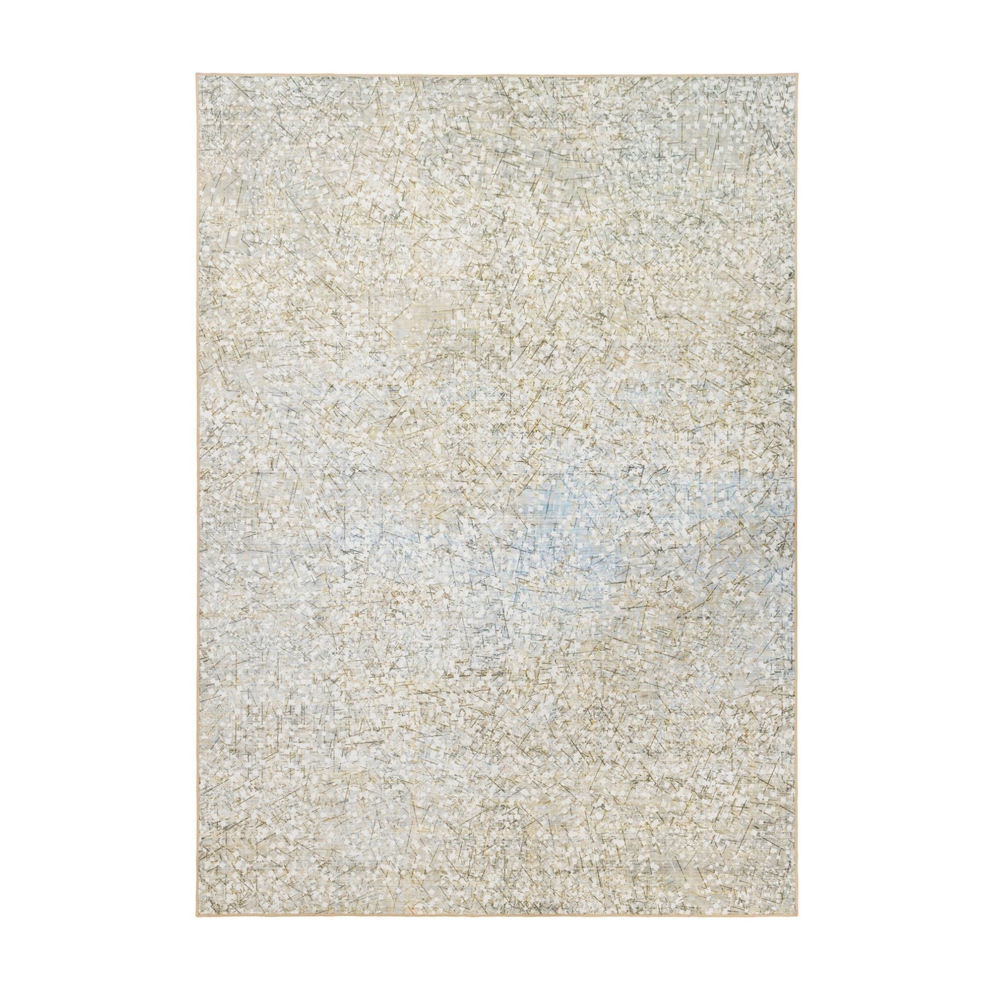 Sotho Beige Dining Room Washable Rug