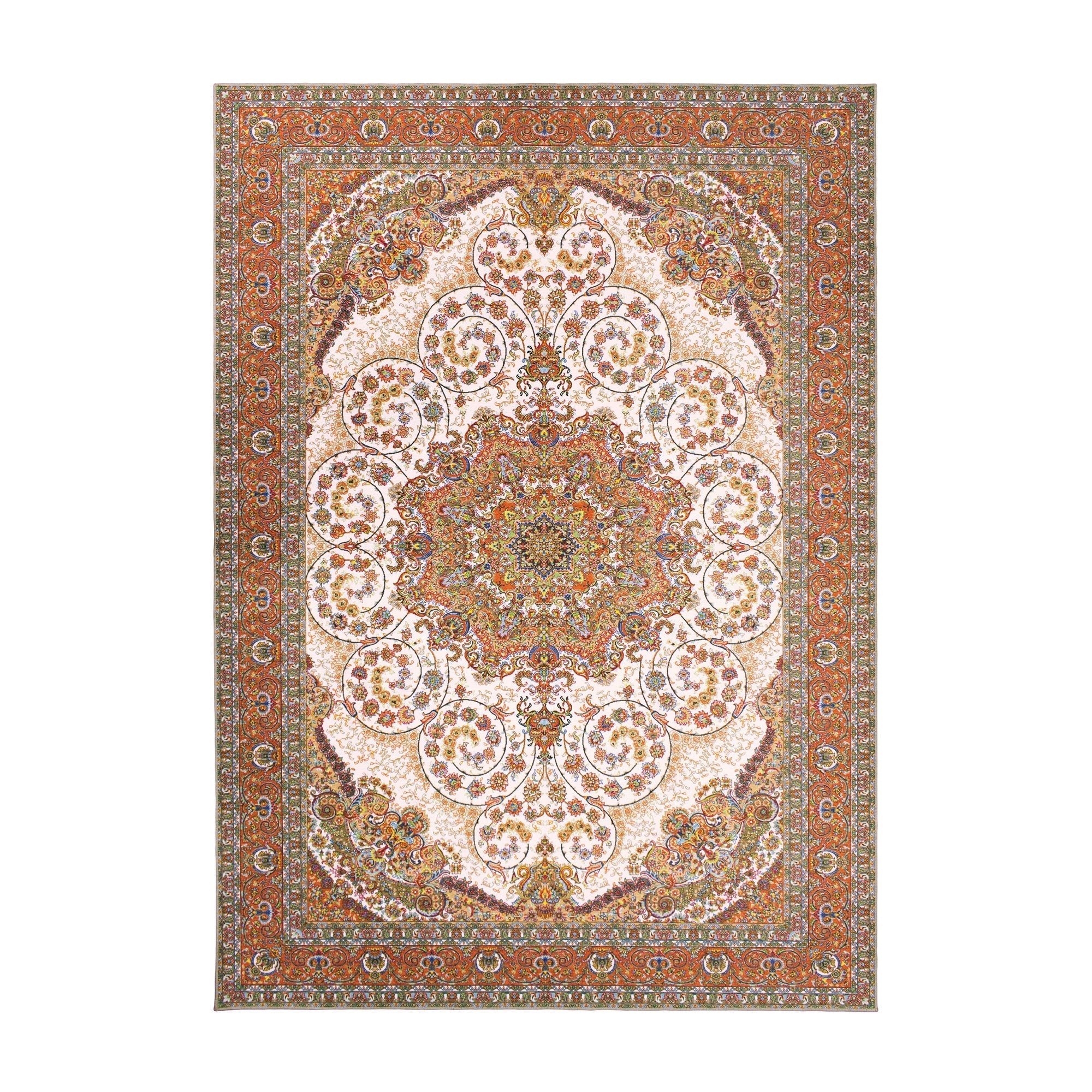 Zahara Amber Bedroom Washble Rug
