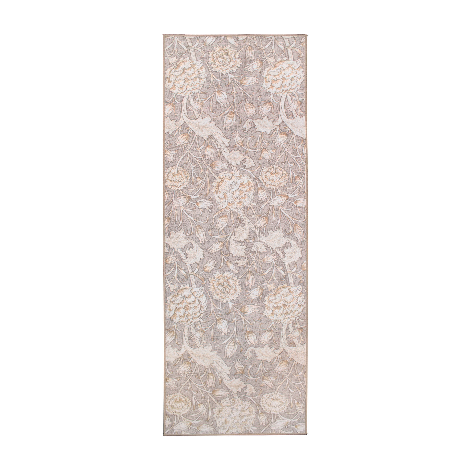 Kalini Floral Natural Dining Room Washable Rug