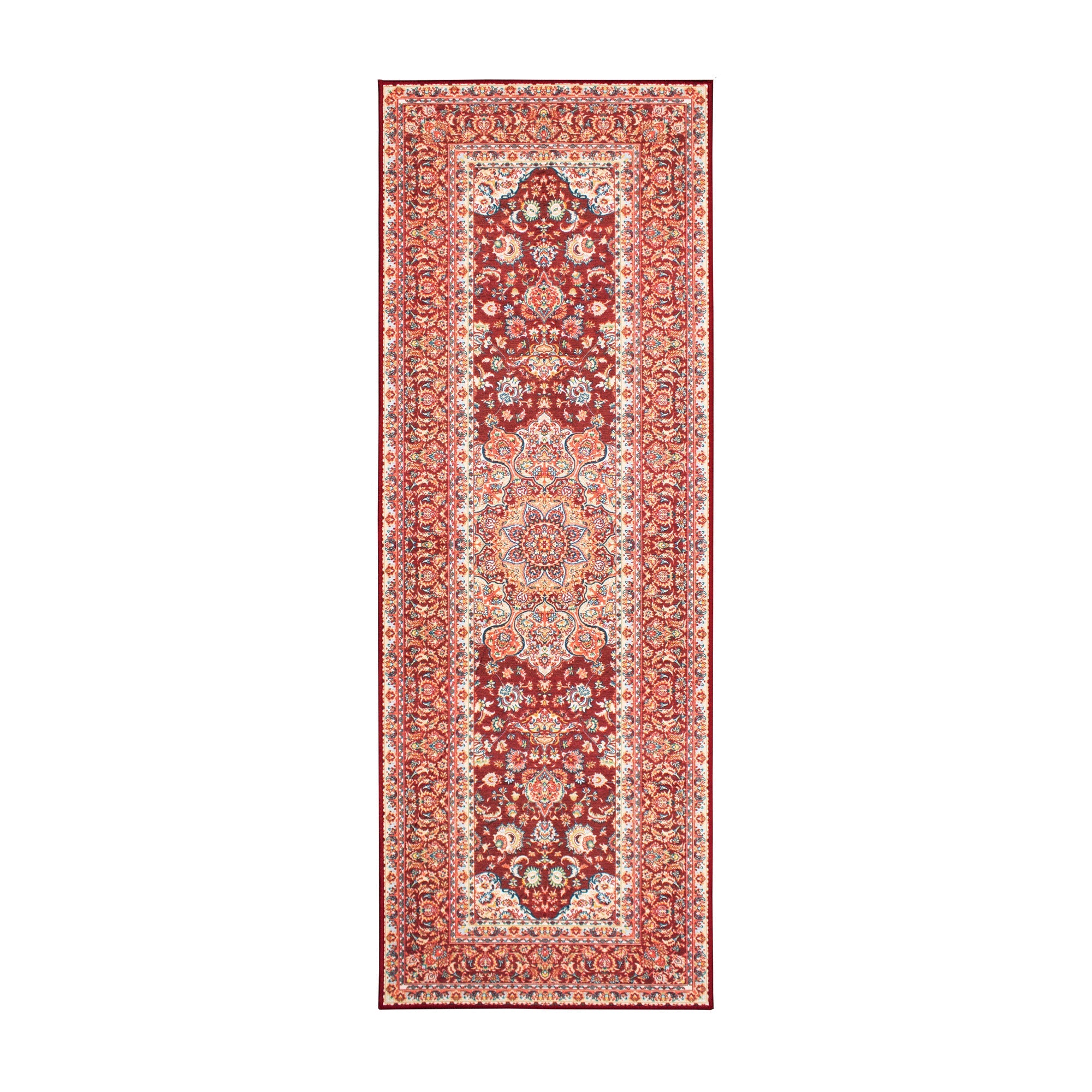 Kenya Ruby Dining Room Washable Rug