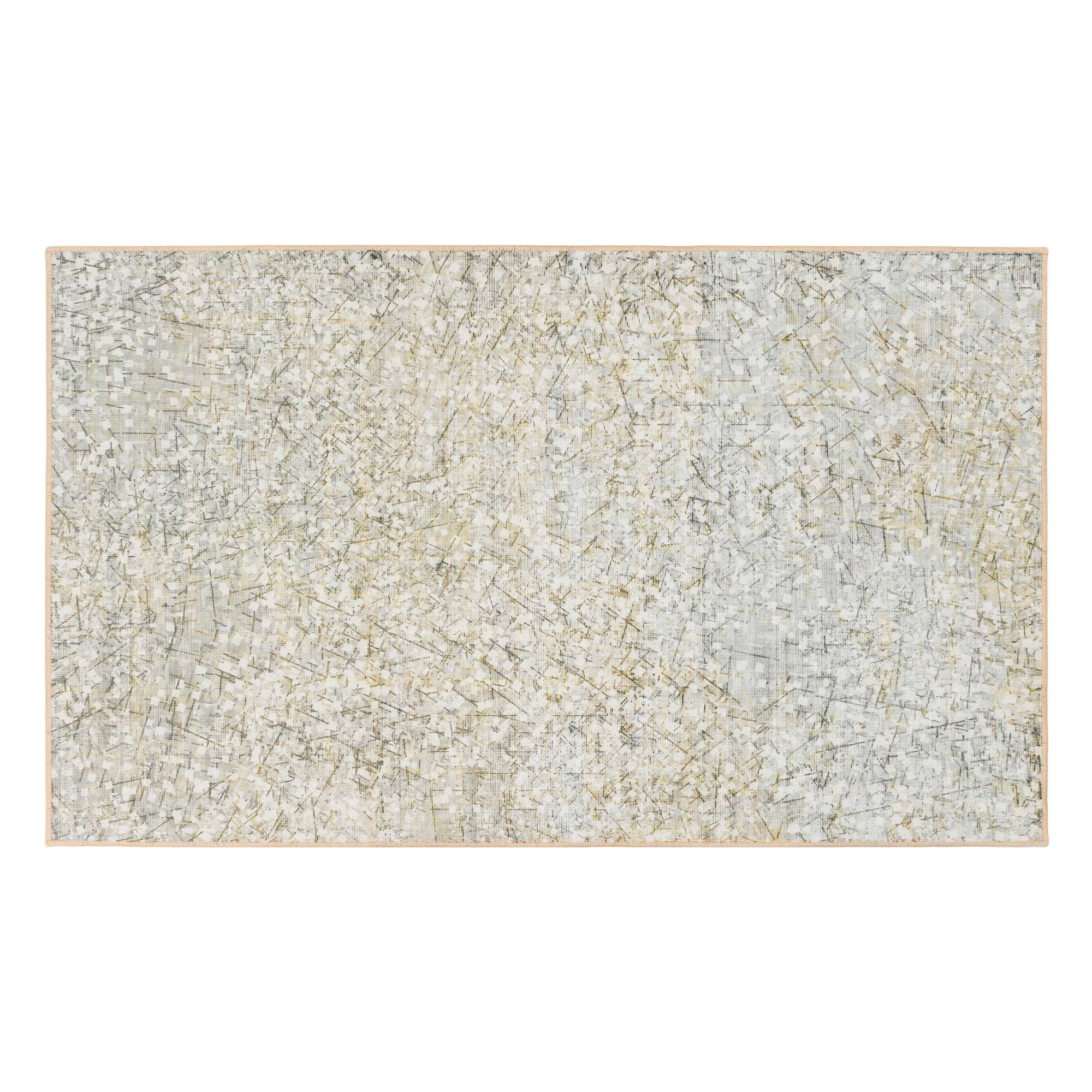 Sotho Beige Dining Room Washable Rug