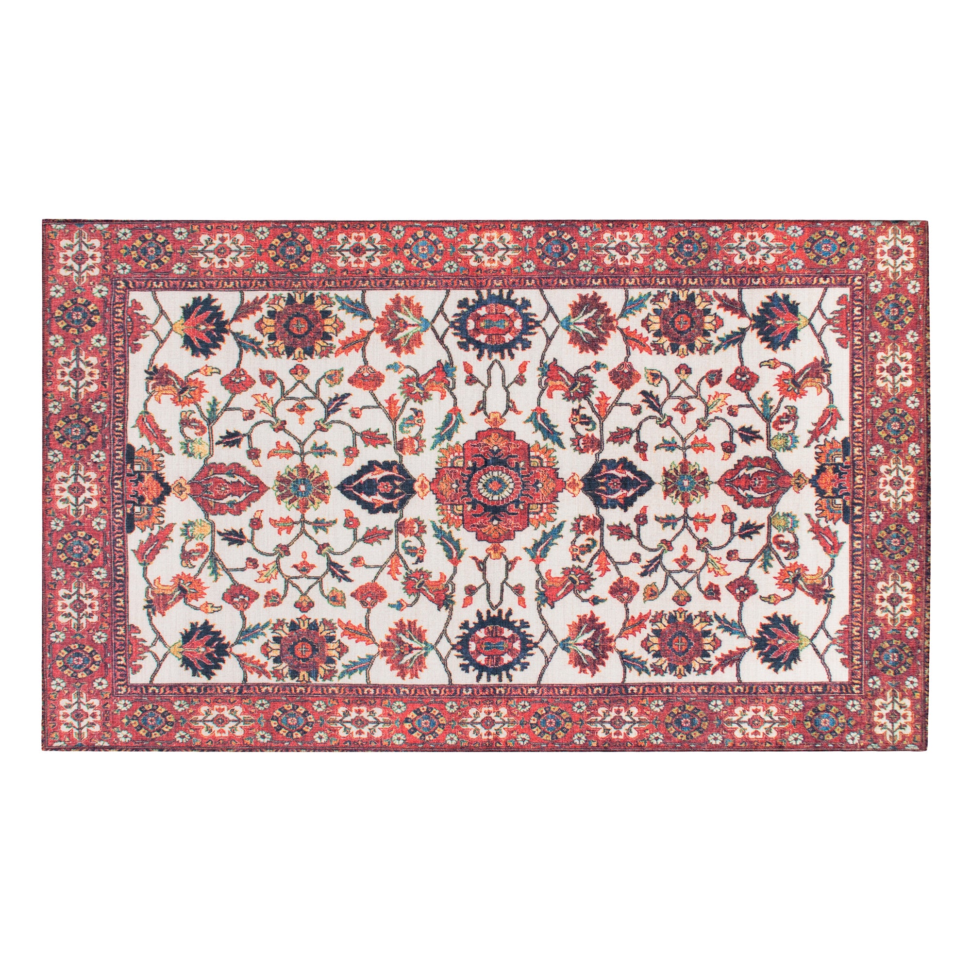 Ramage Maroon Washable Rug