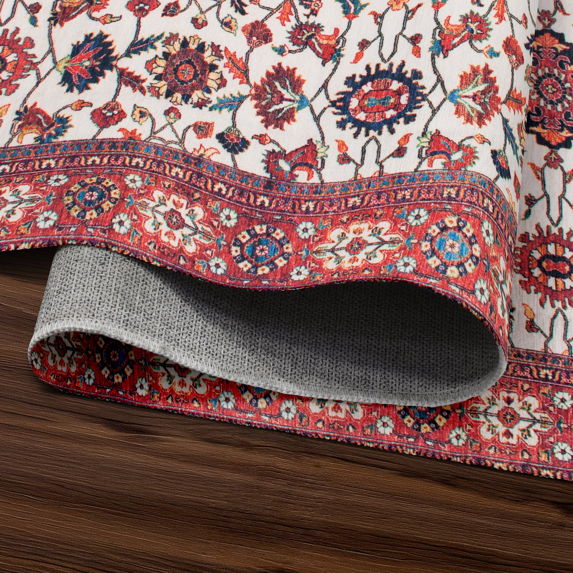 Ramage Maroon Washable Rug