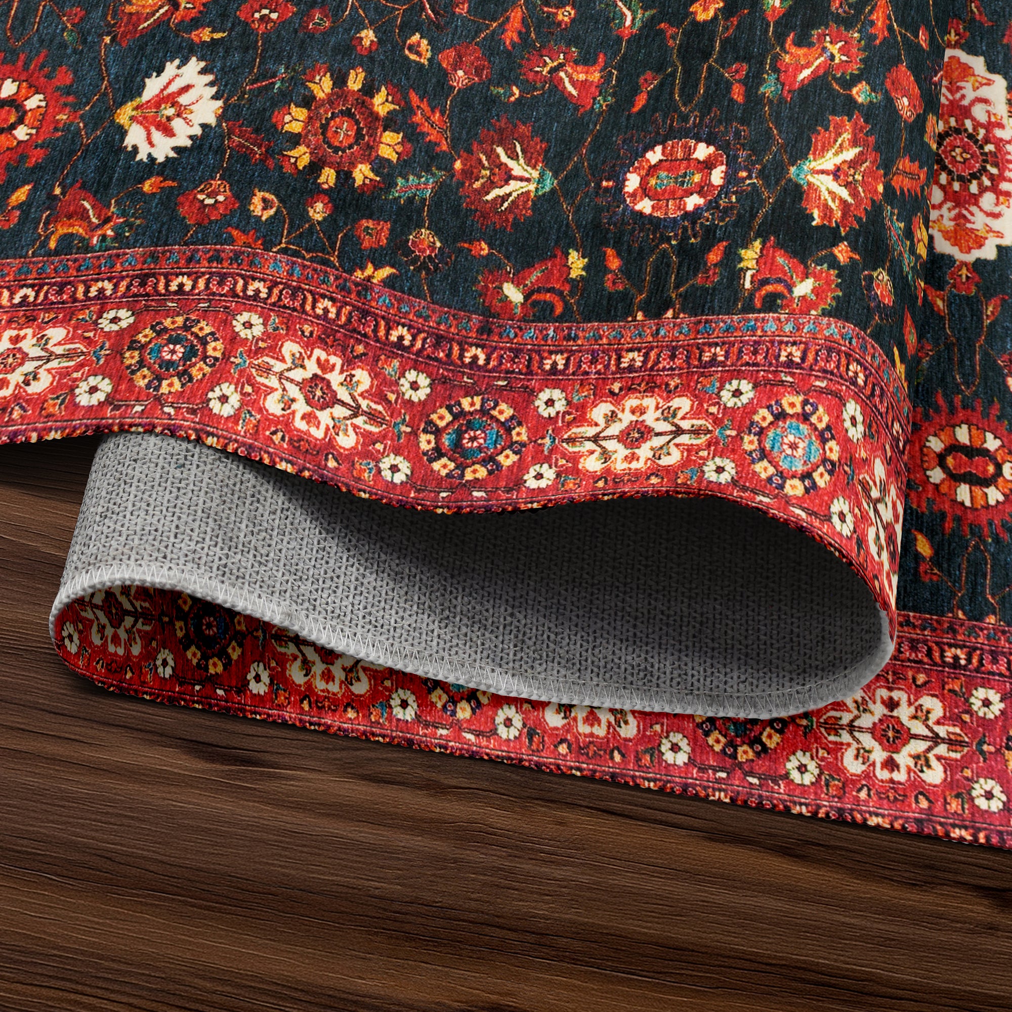 Ramage Indigo Washable Rug