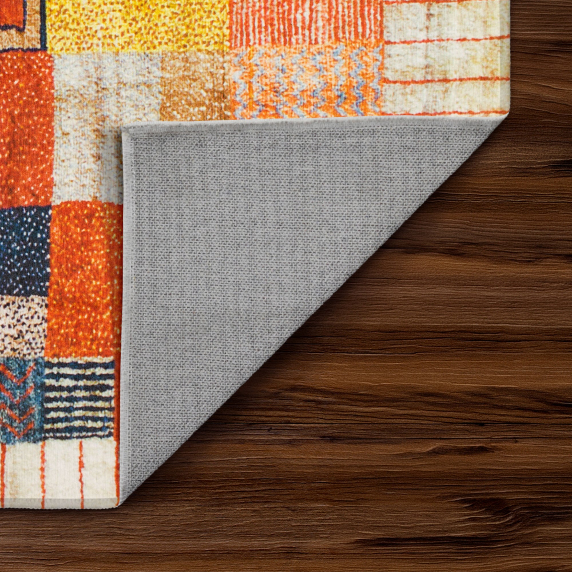 Patchwork Multicolor Washable Rug