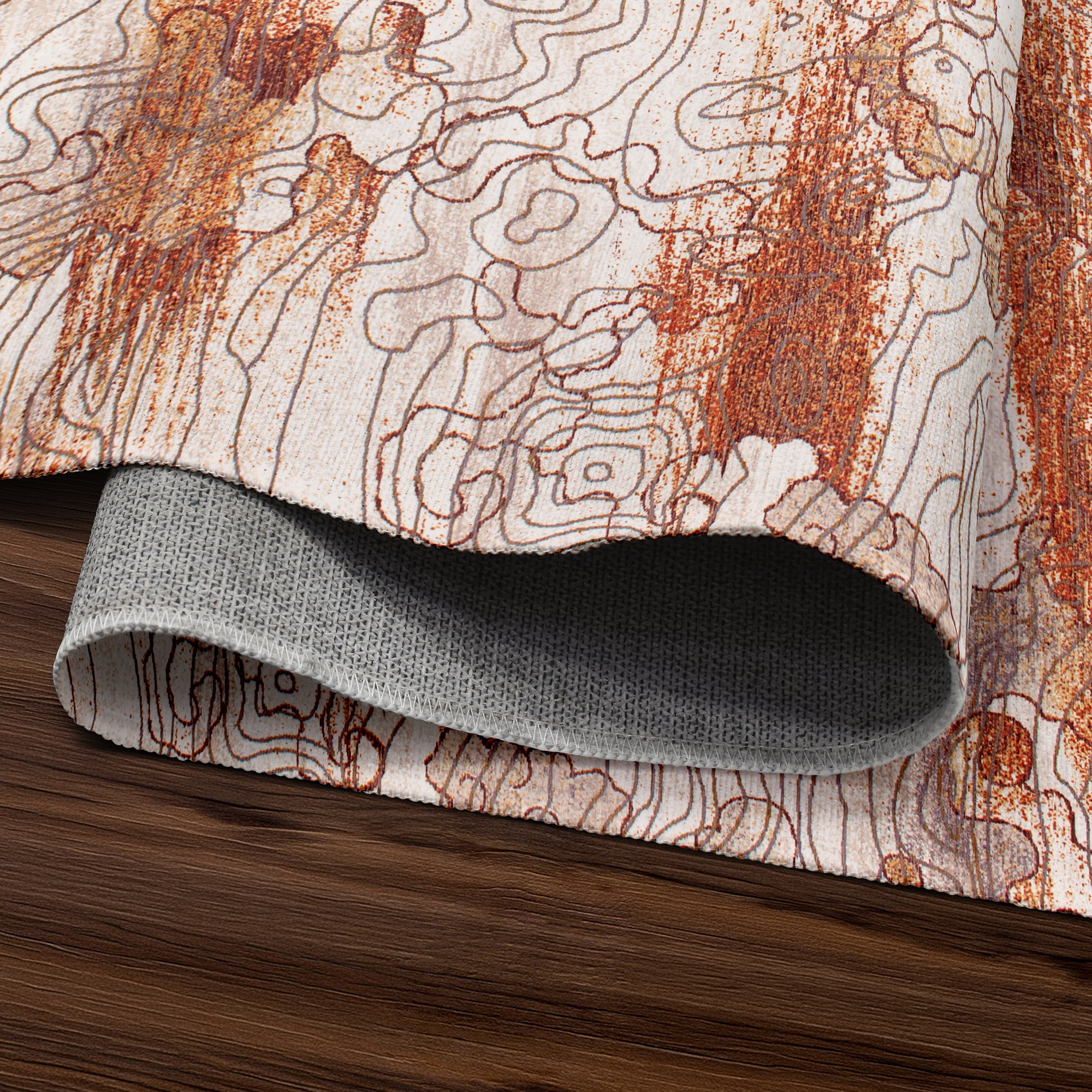 Vienna Abstract Natural Washable Rug