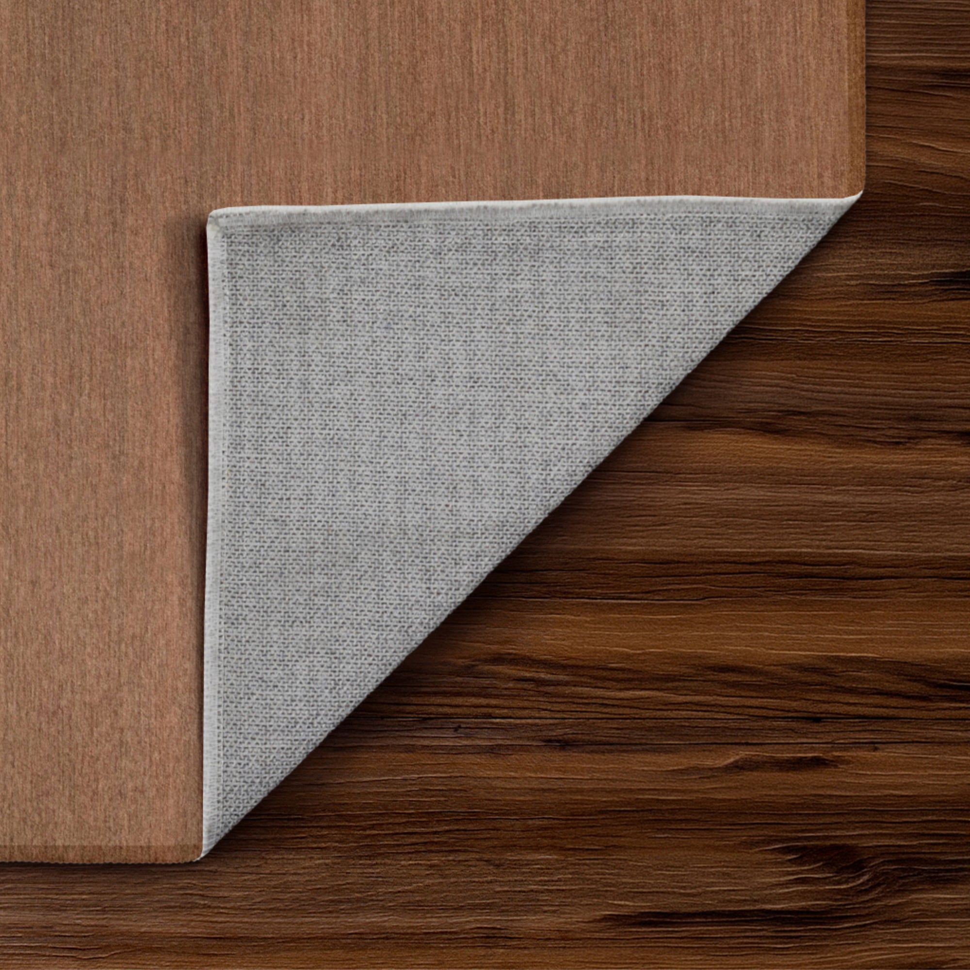 Solid Espresso Bedroom Washable Rug