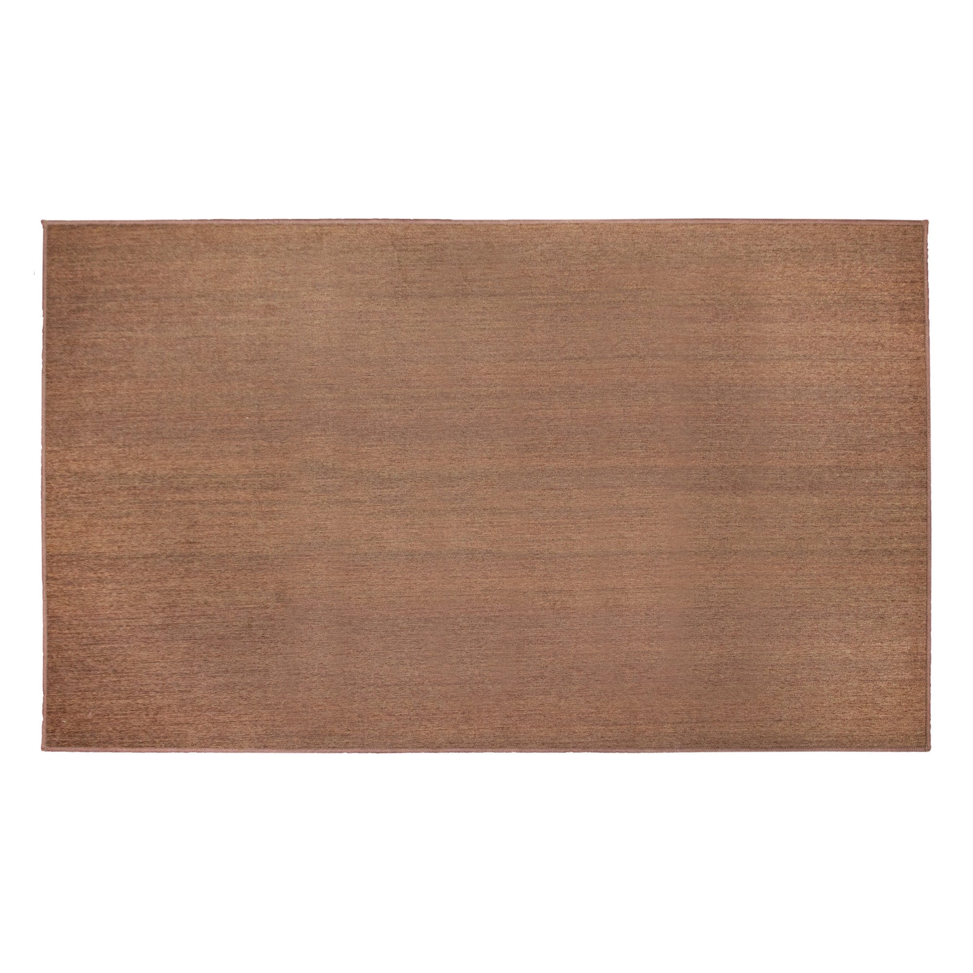 Solid Espresso Dining Room Washable Rug