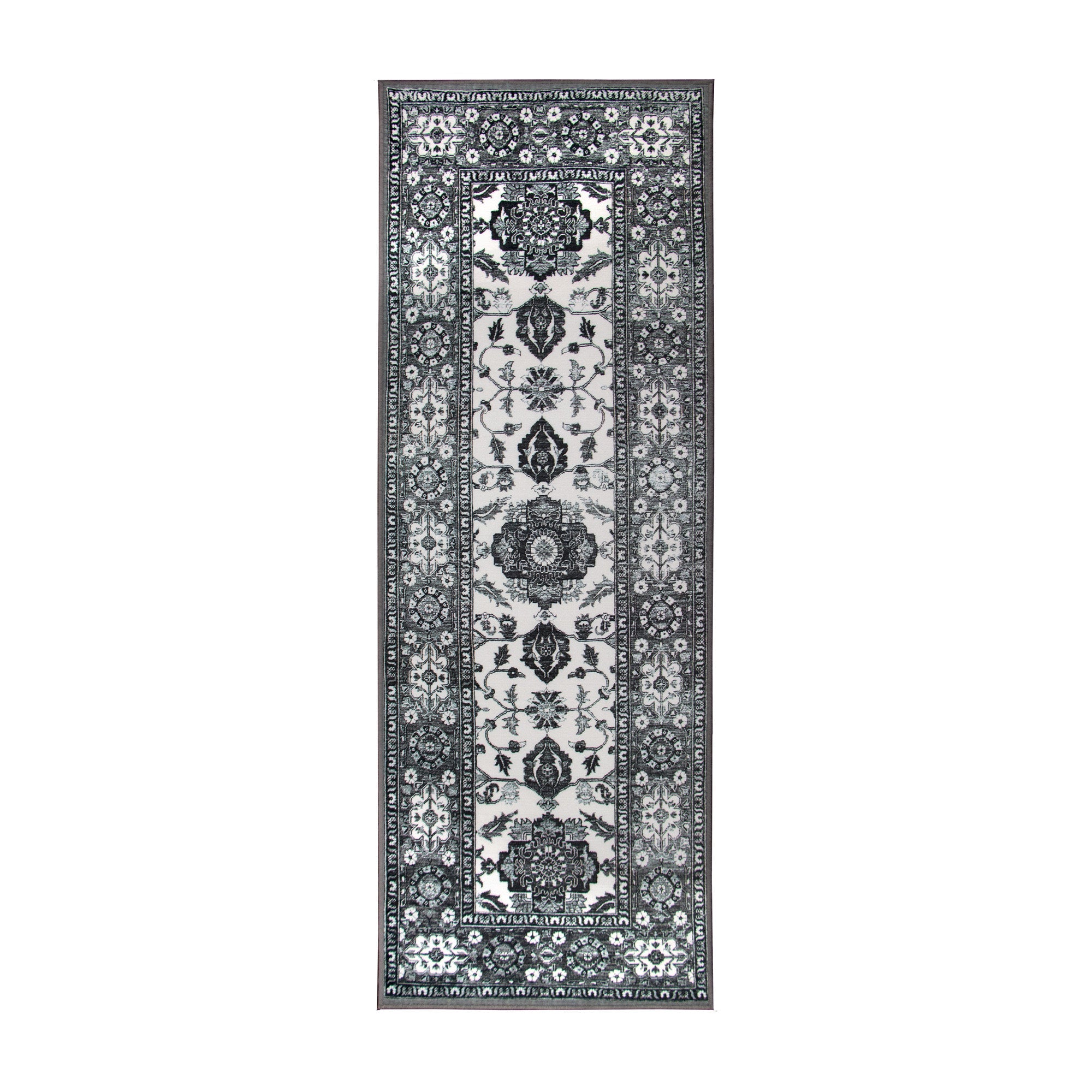 Ramage Grey Kitchen Washable Rug