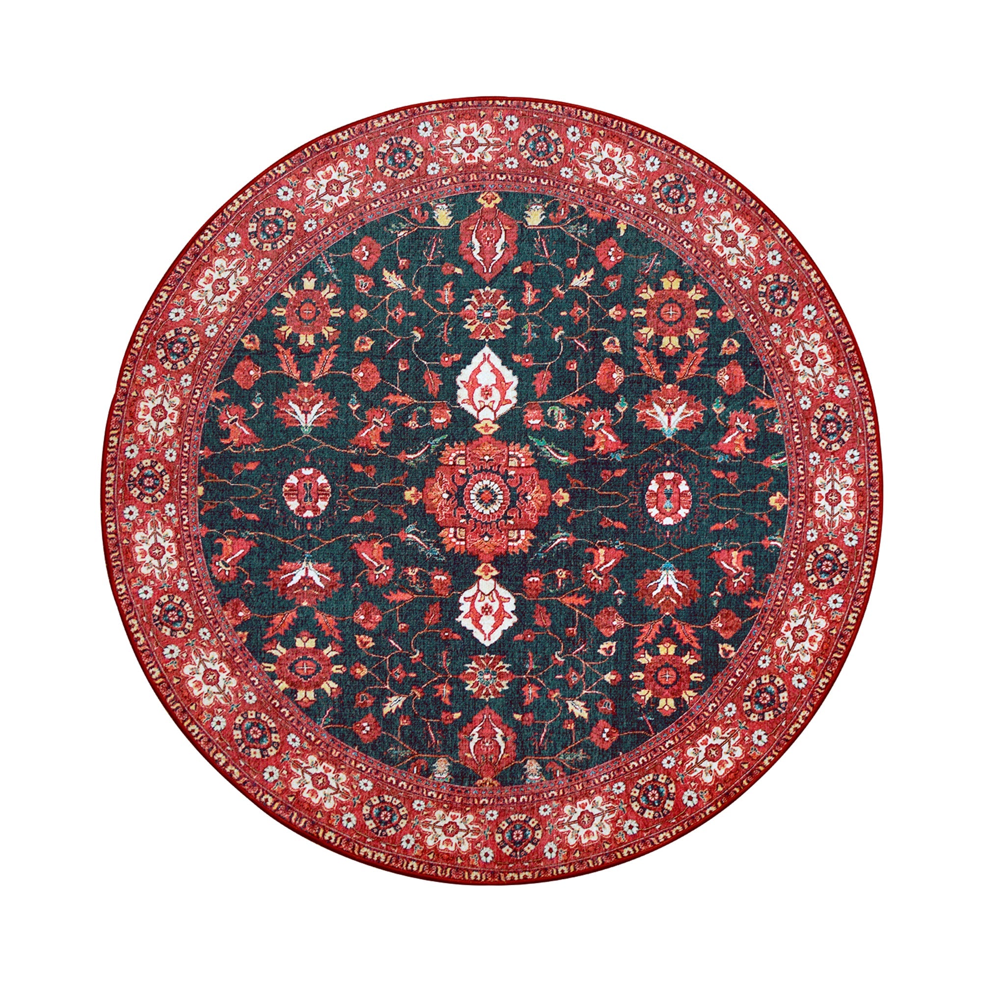 Ramage Indigo Dining Room Washable Rug