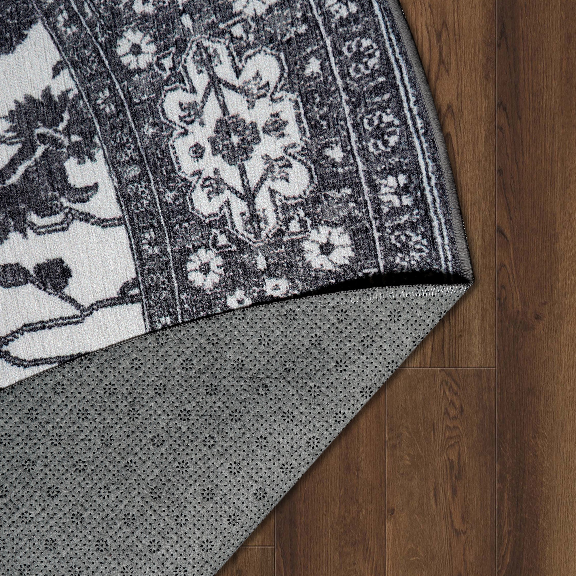 Ramage Grey Washable Rug