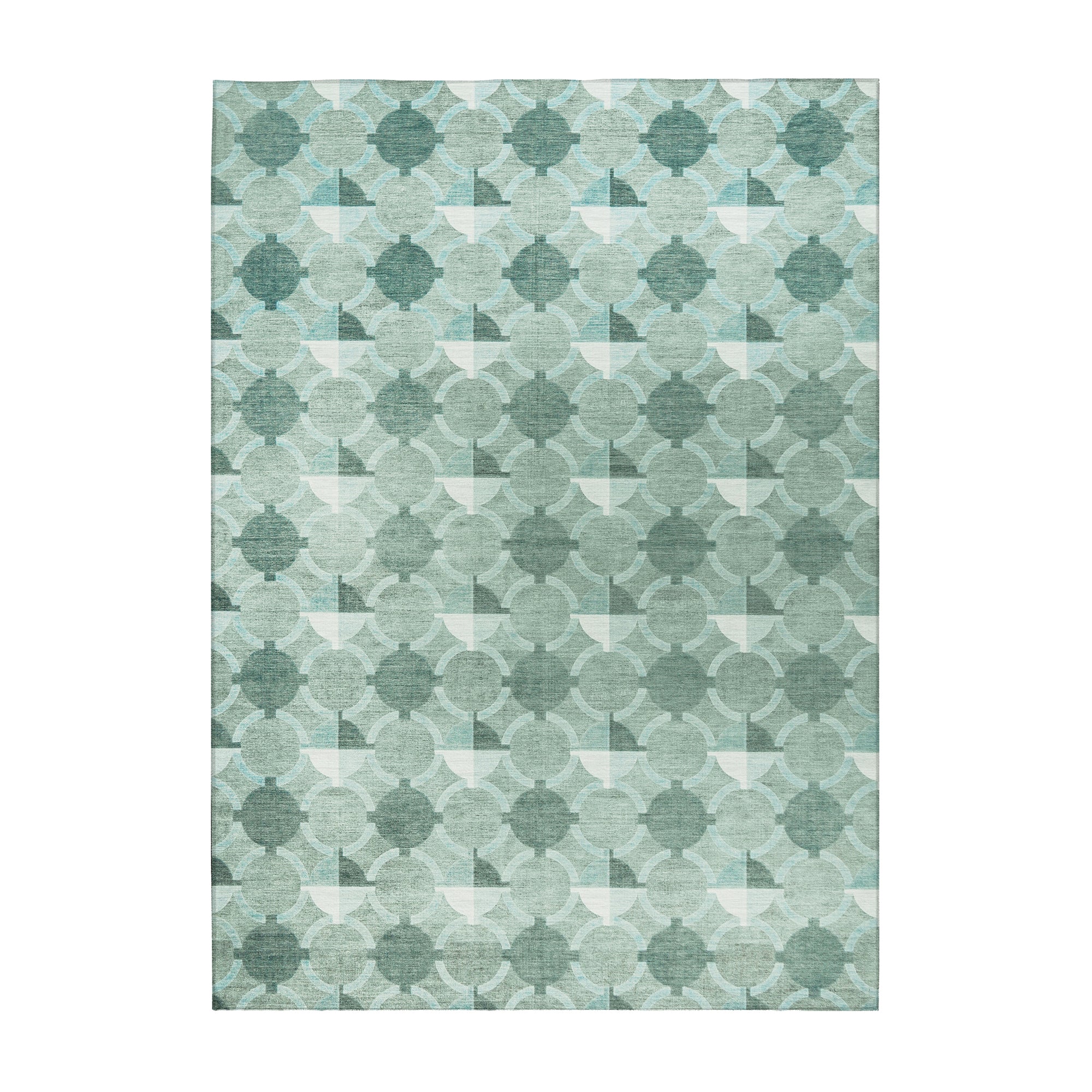 Dula Dark Sage Green Washable Rug