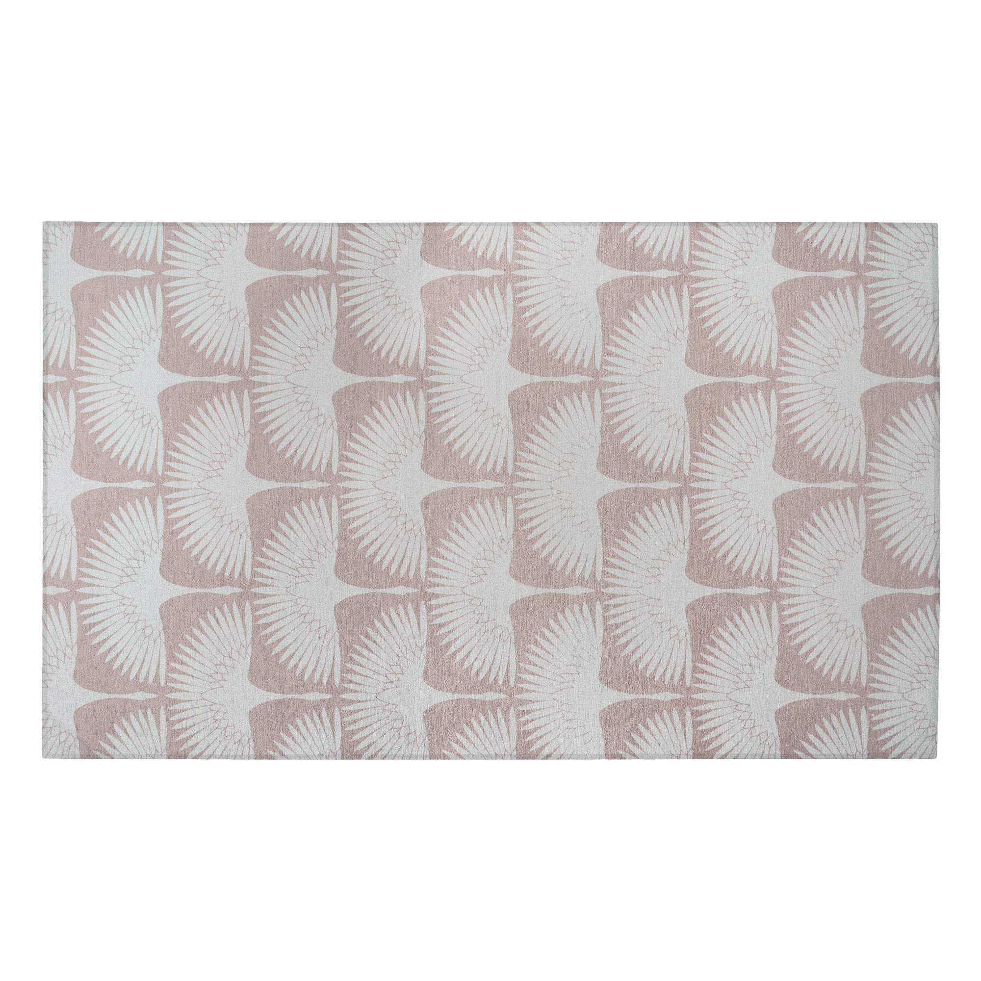 Flock Petal Pink Washable Rug