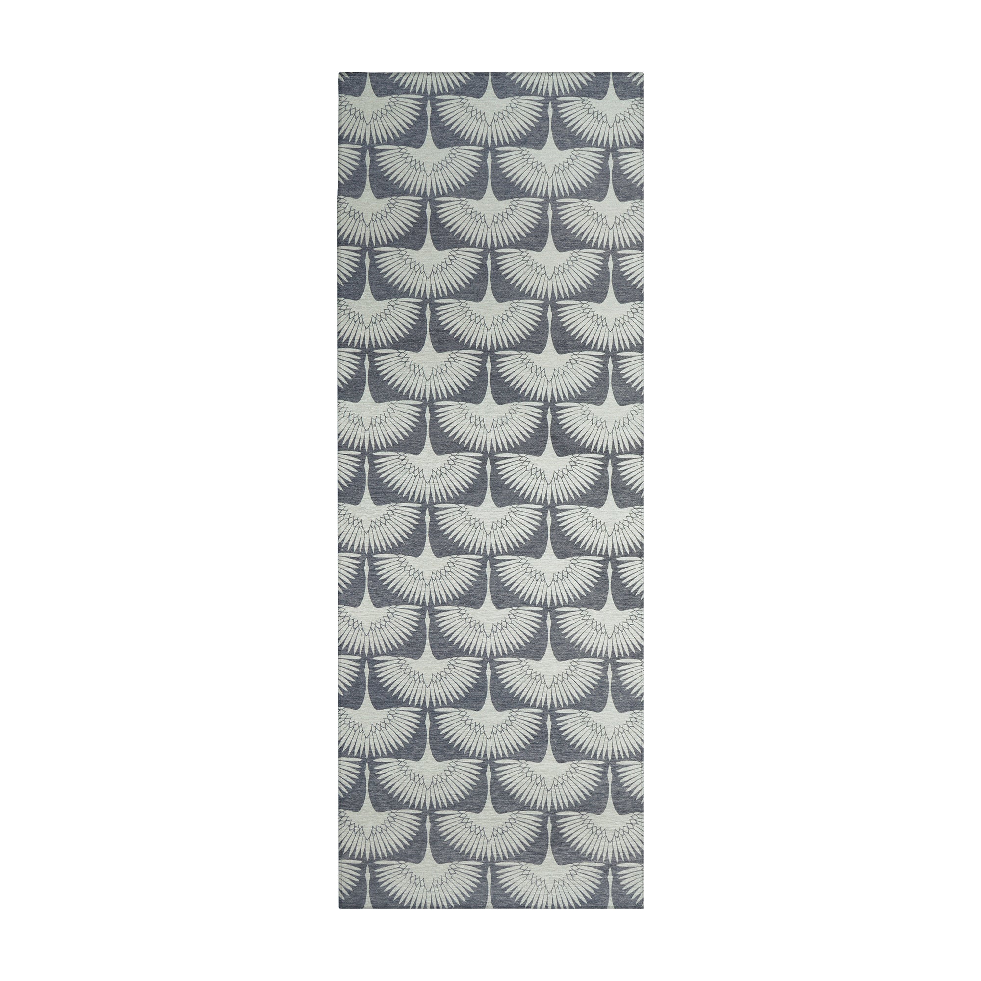 Flock Slate Grey Washable Rug
