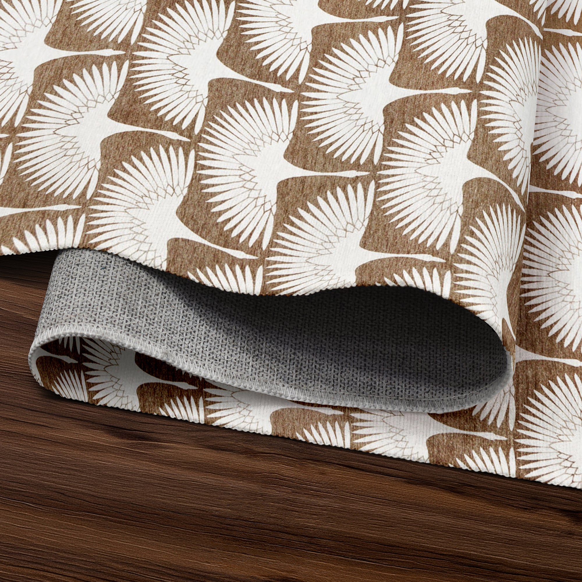 Flock Camel Washable Rug