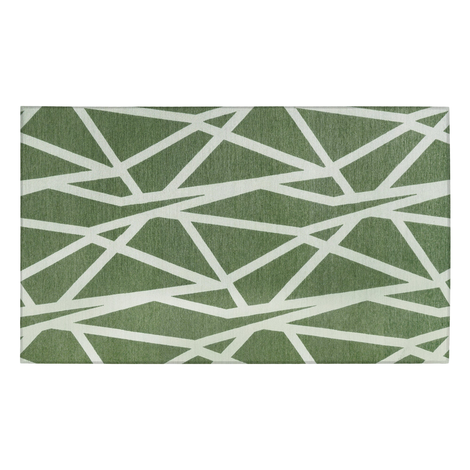 Intersections Juniper Green Washable Rug