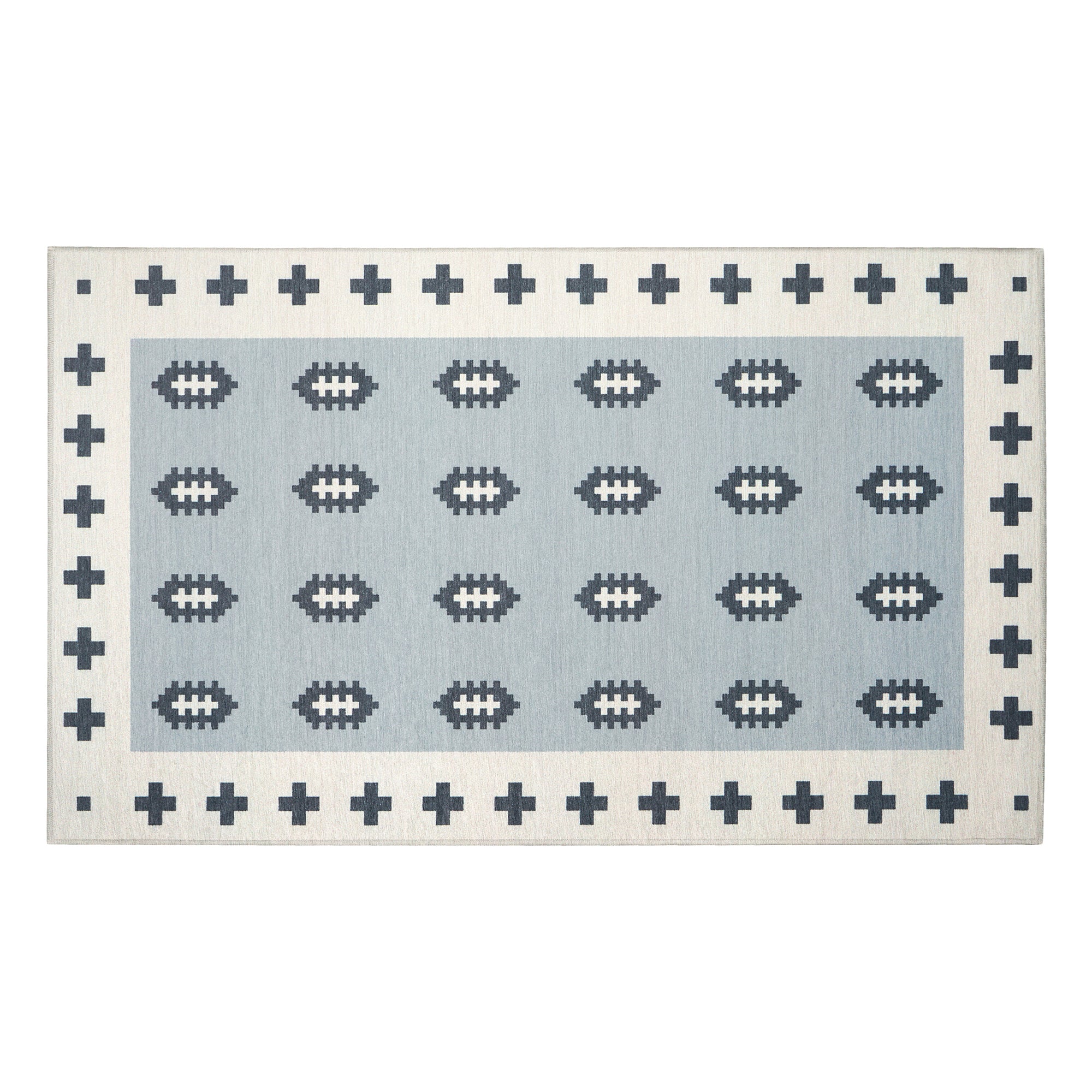 Nordic Weave Cool Grey Washable Rug