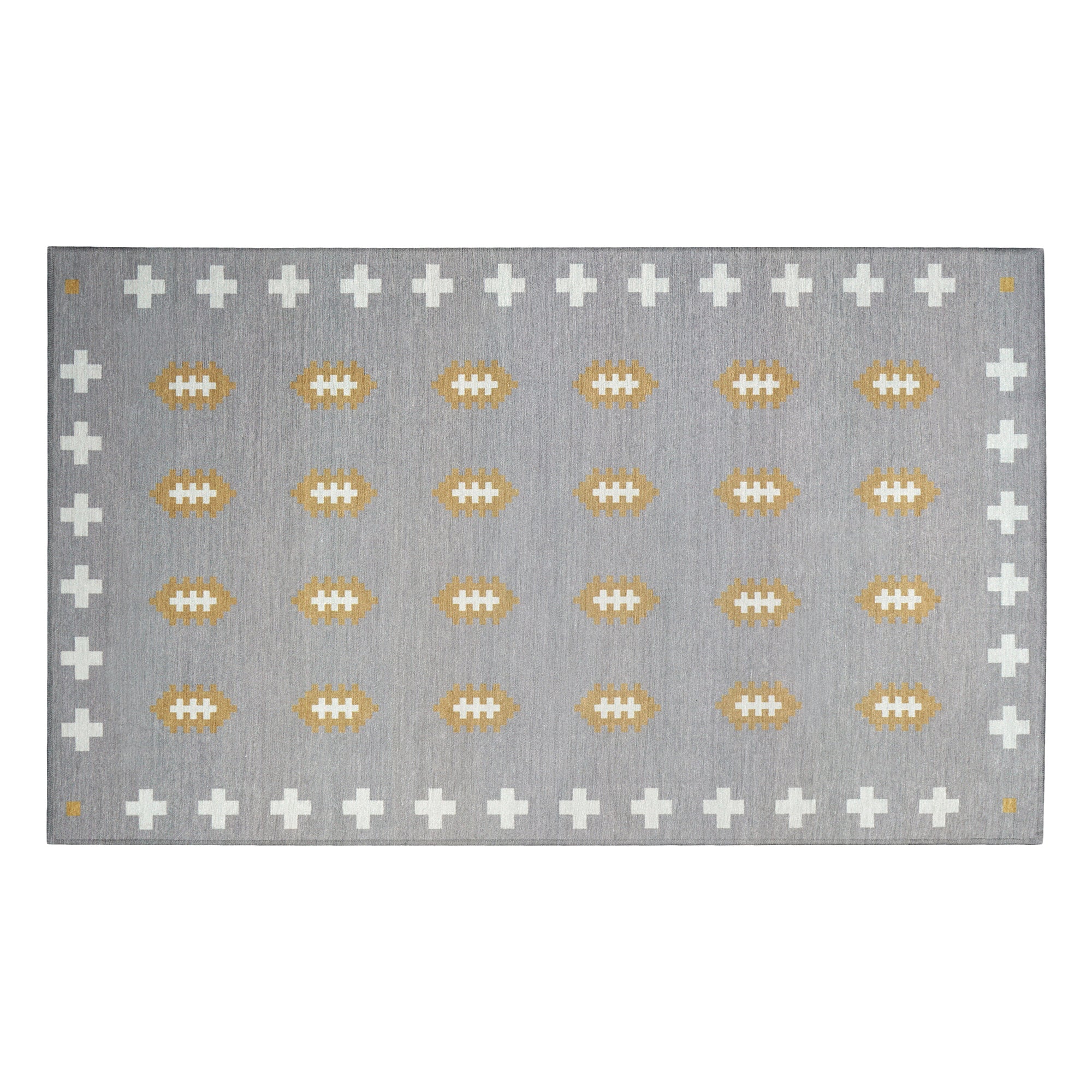 Nordic Weave Mushroom Washable Rug