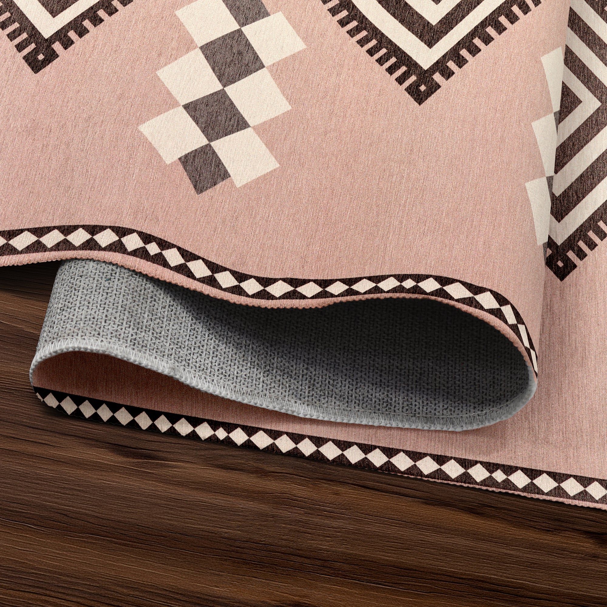 Kilim Kiki Petal Pink Washable Rug