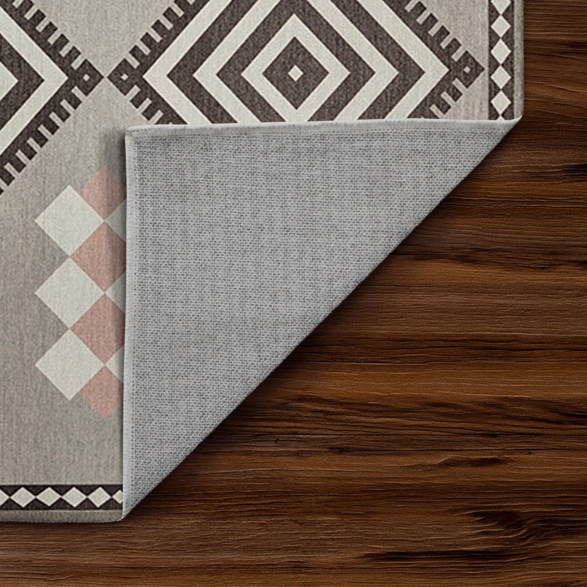 Kilim Kiki Mushroom Kitchen Washable Rug
