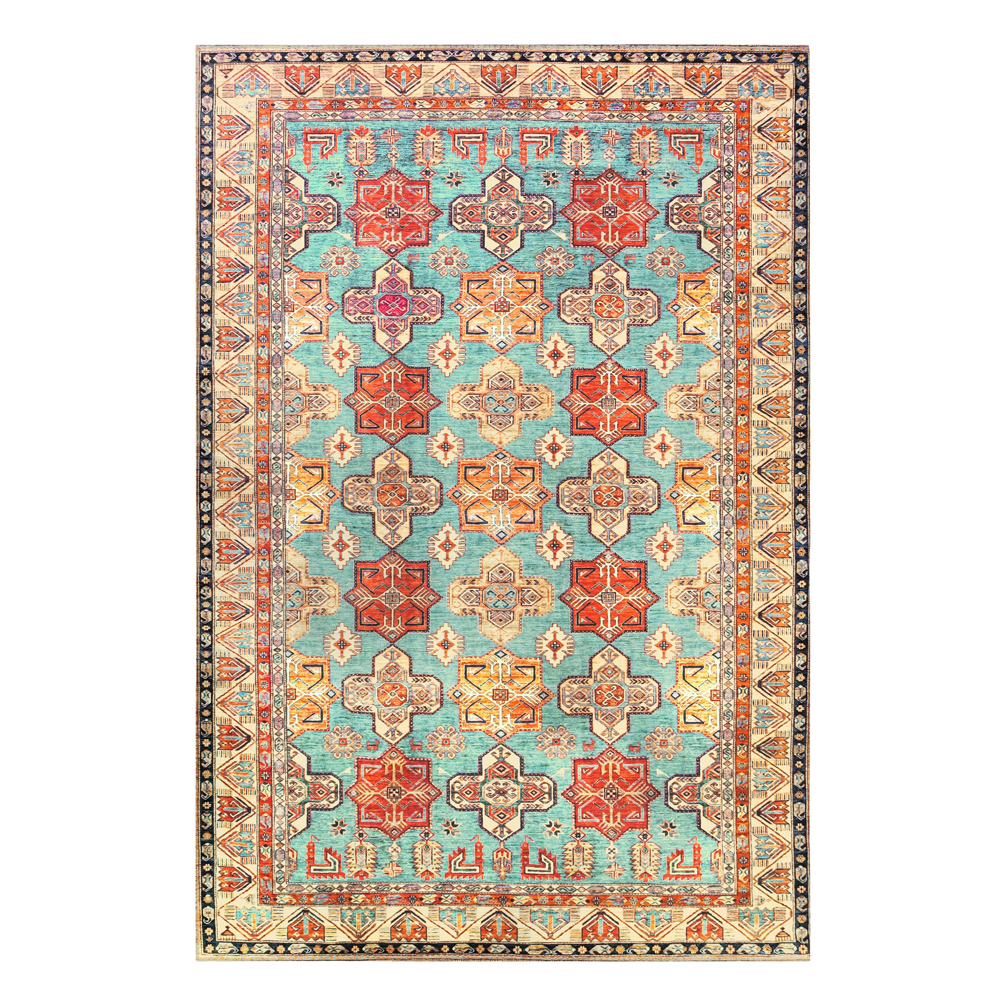 Ottoman Turquoise Washable Rug