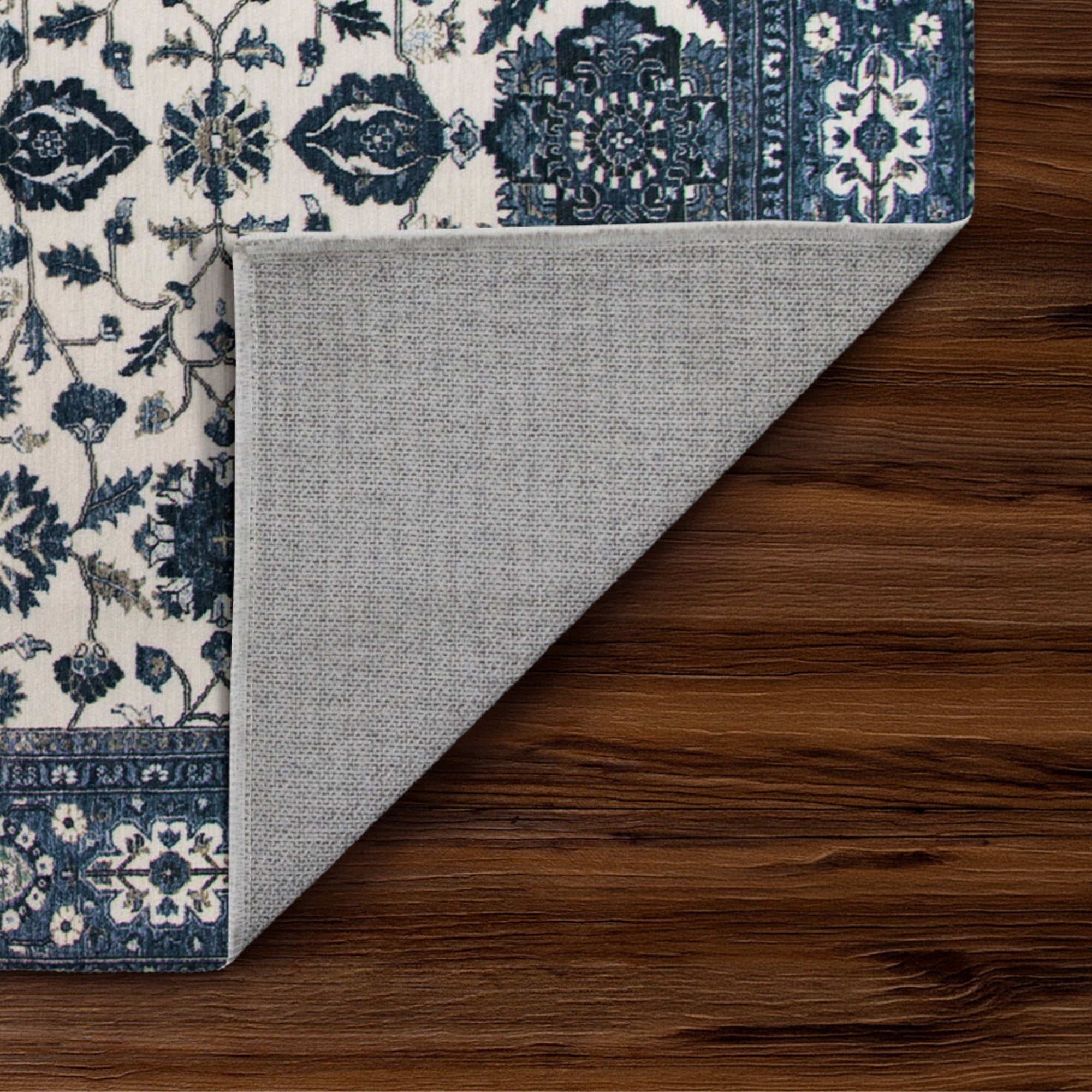 Ramage Blue Washable Rug