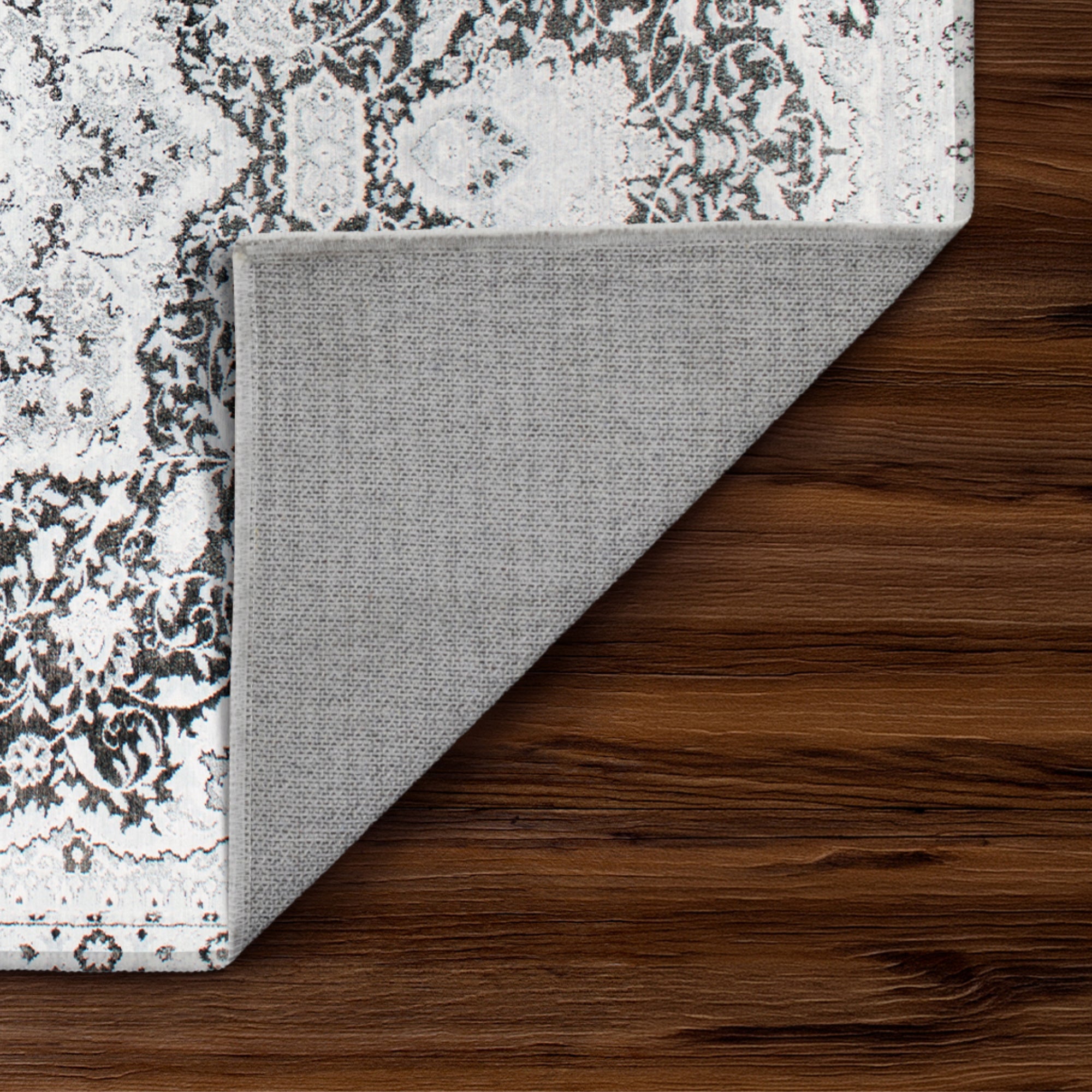 Parviz Grey Washable Rug