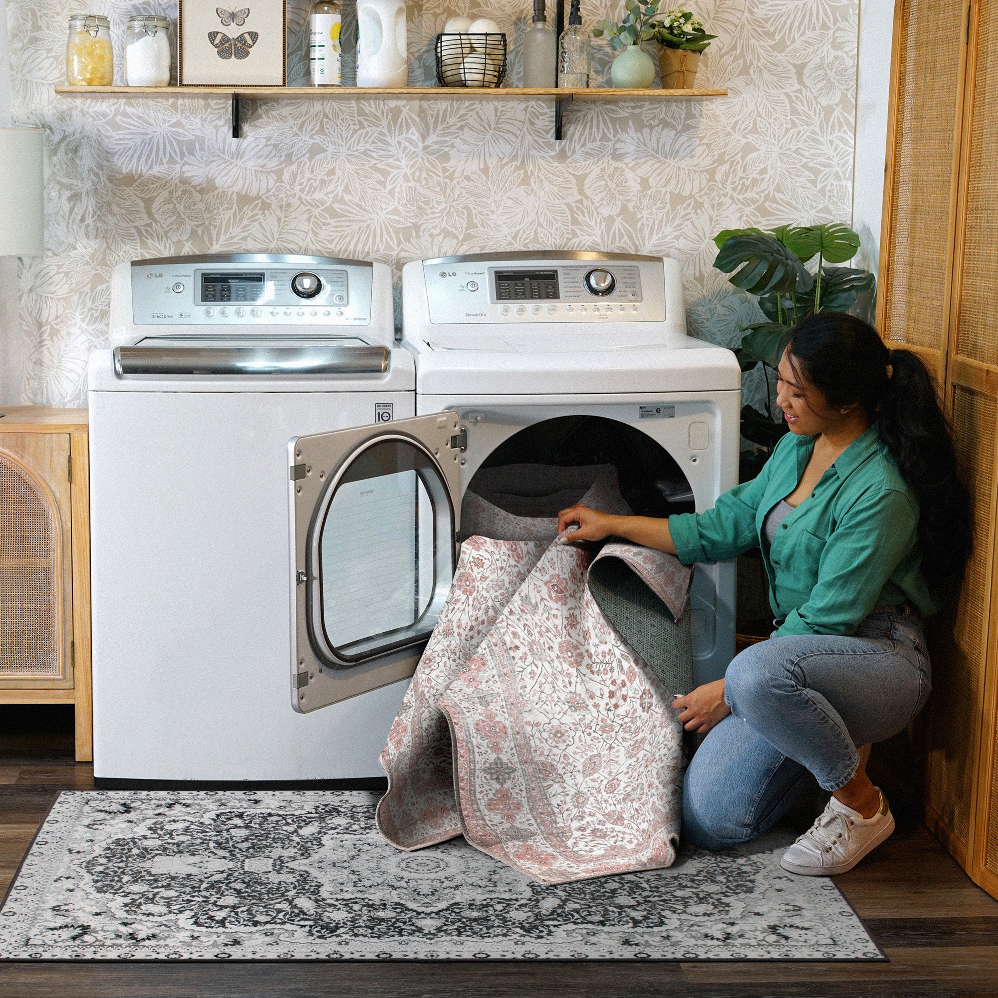 Lerik Multicolor Washable Rug
