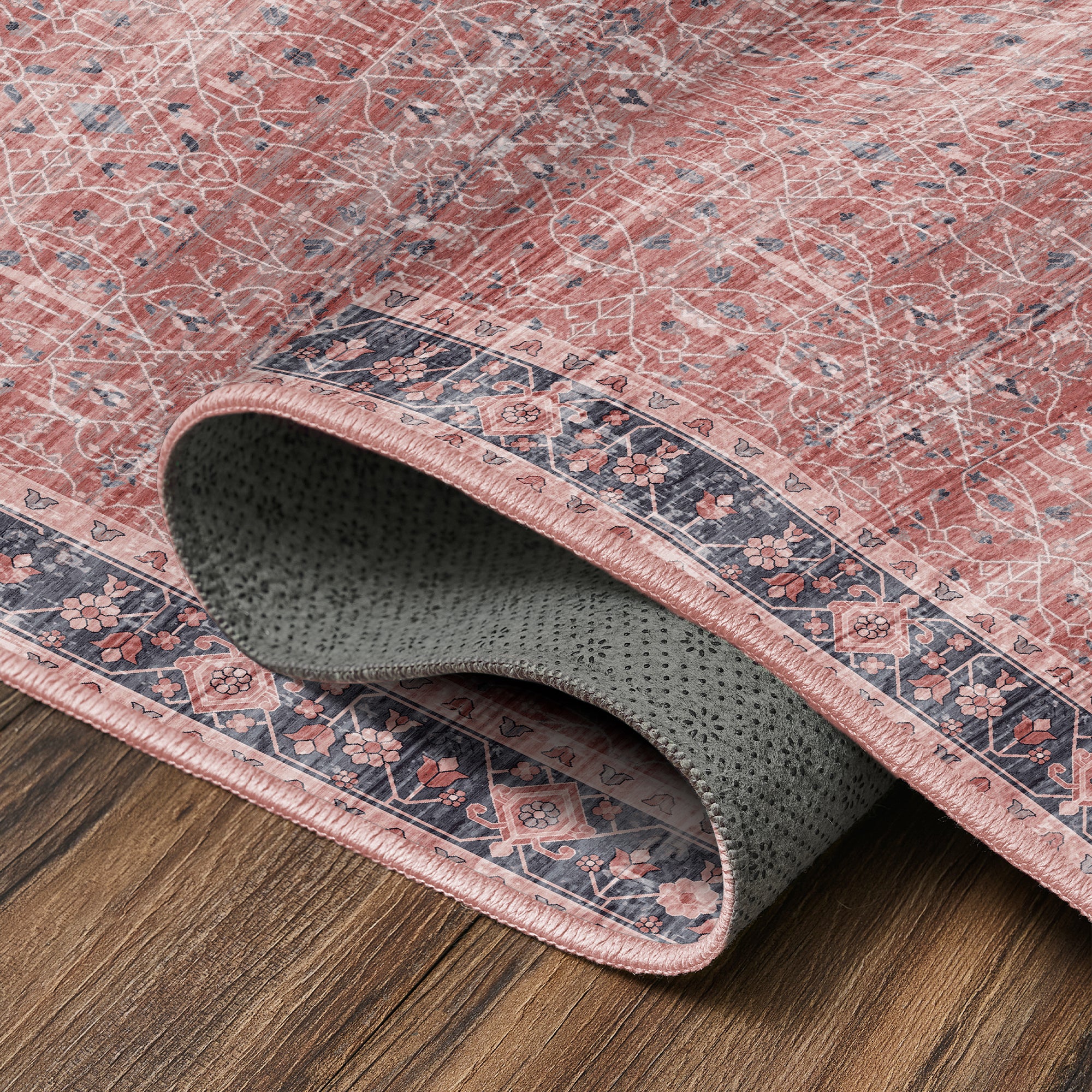 Sylvan Moor Garnet Machine Washable Rug