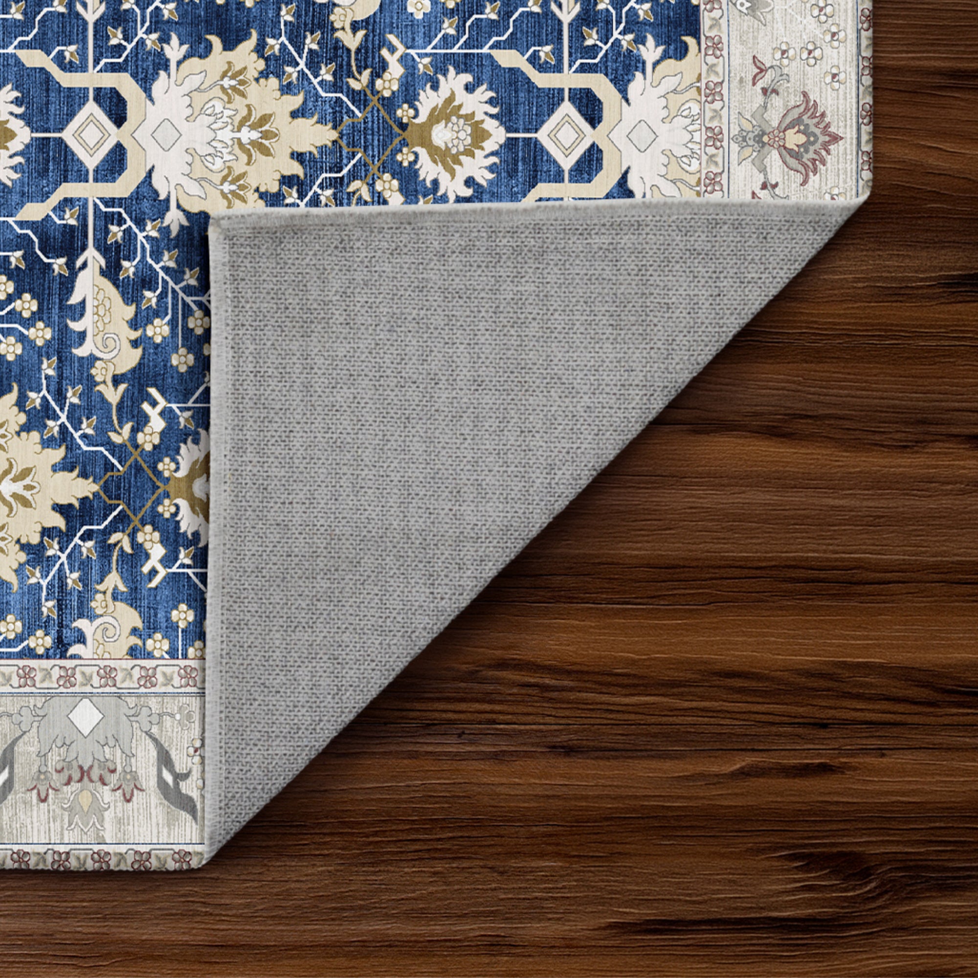 Aurelian Sapphire Machine Washable Rug