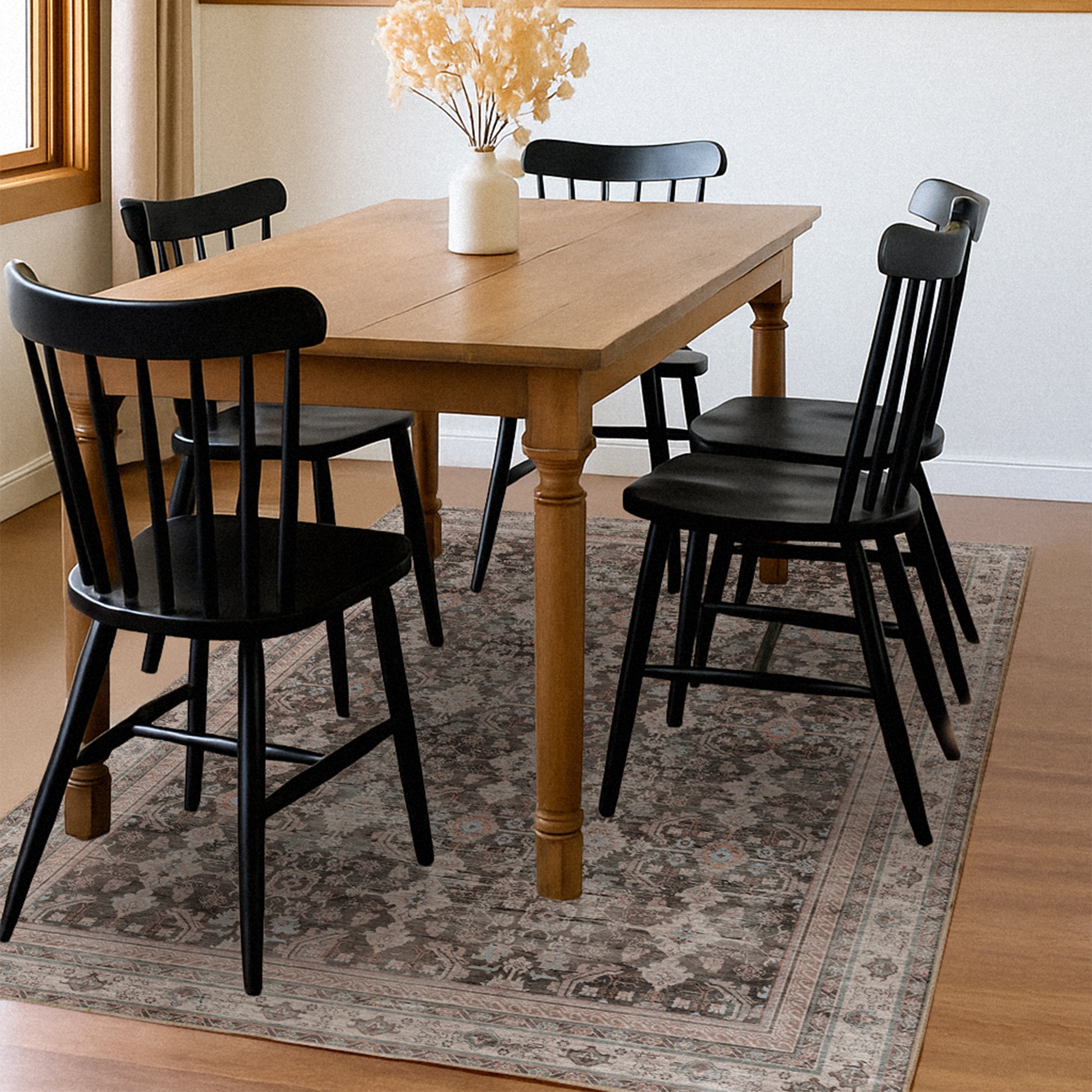 Verdelle Taupe Machine Washable Rug