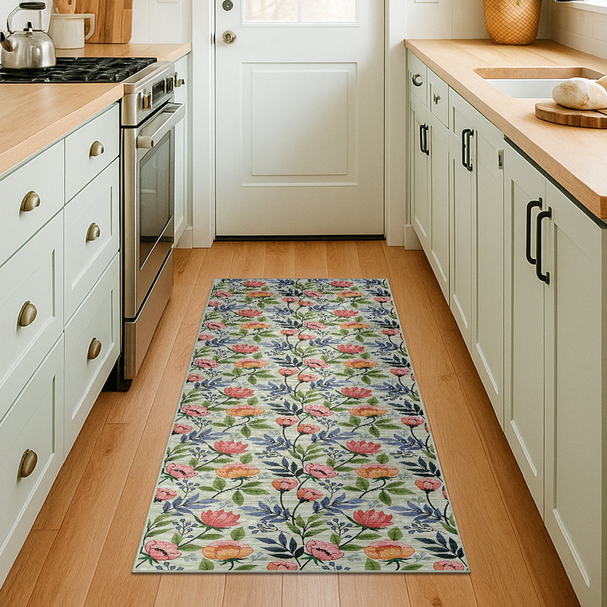 Marisol Gardenia Dining Room Machine Washable Rug
