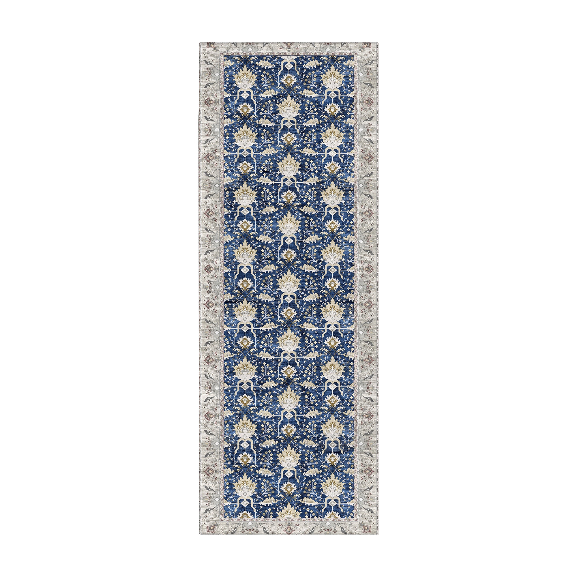 Aurelian Sapphire Machine Washable Rug