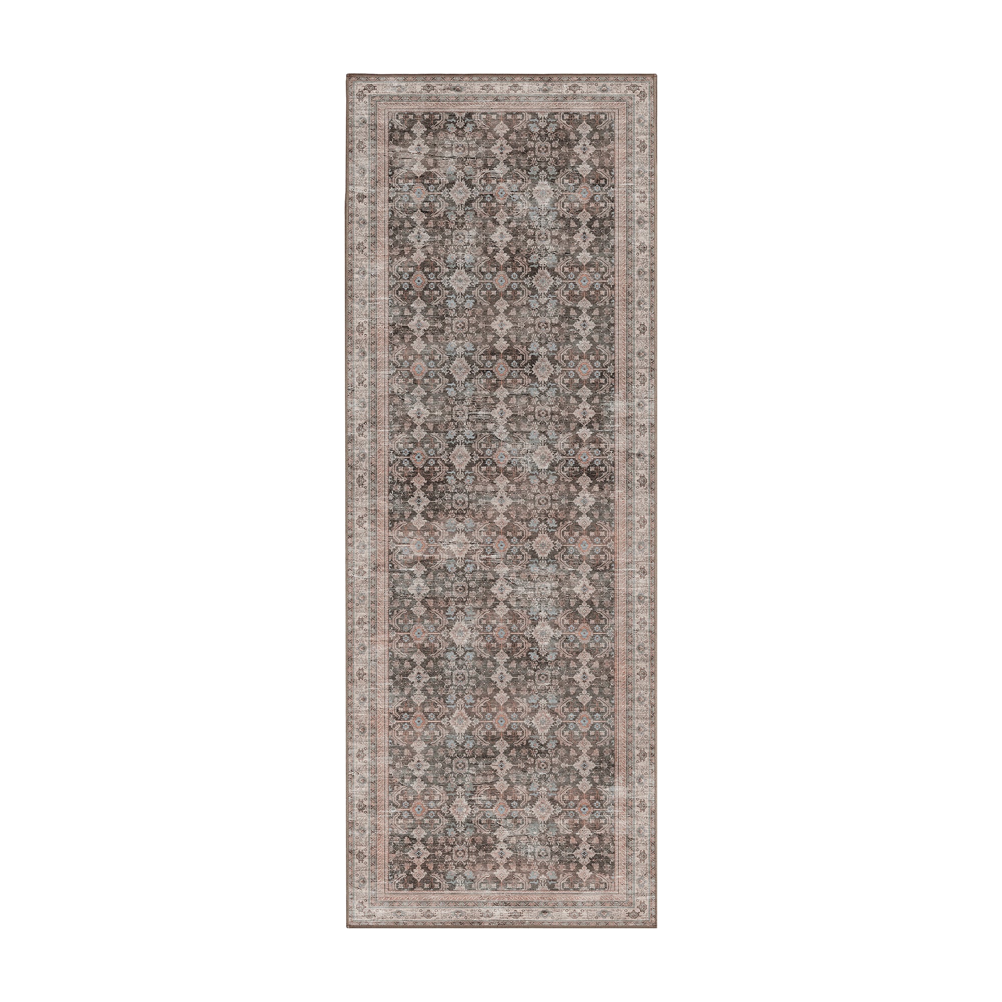 Verdelle Taupe Machine Washable Rug