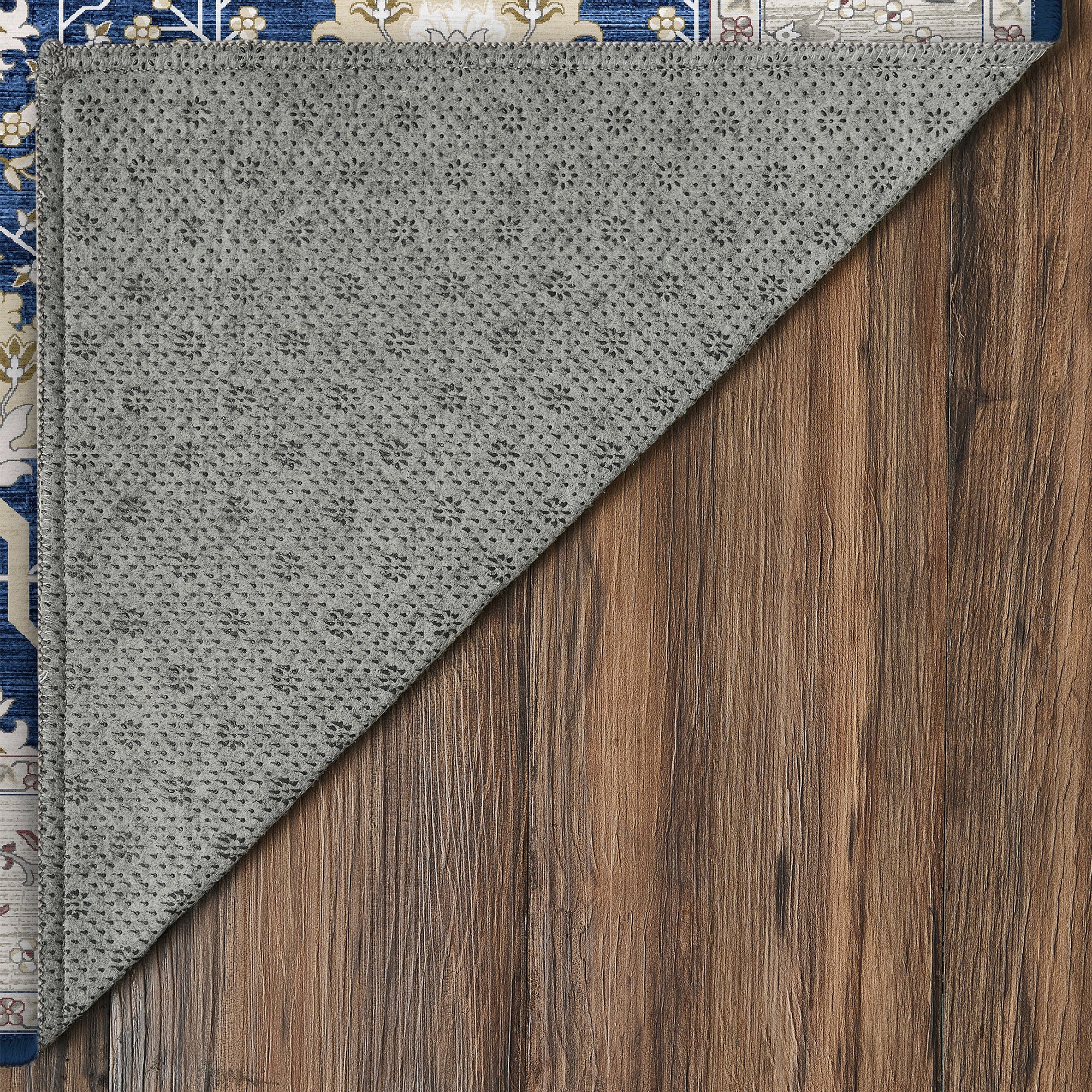 Aurelian Sapphire Kitchen Machine Washable Rug