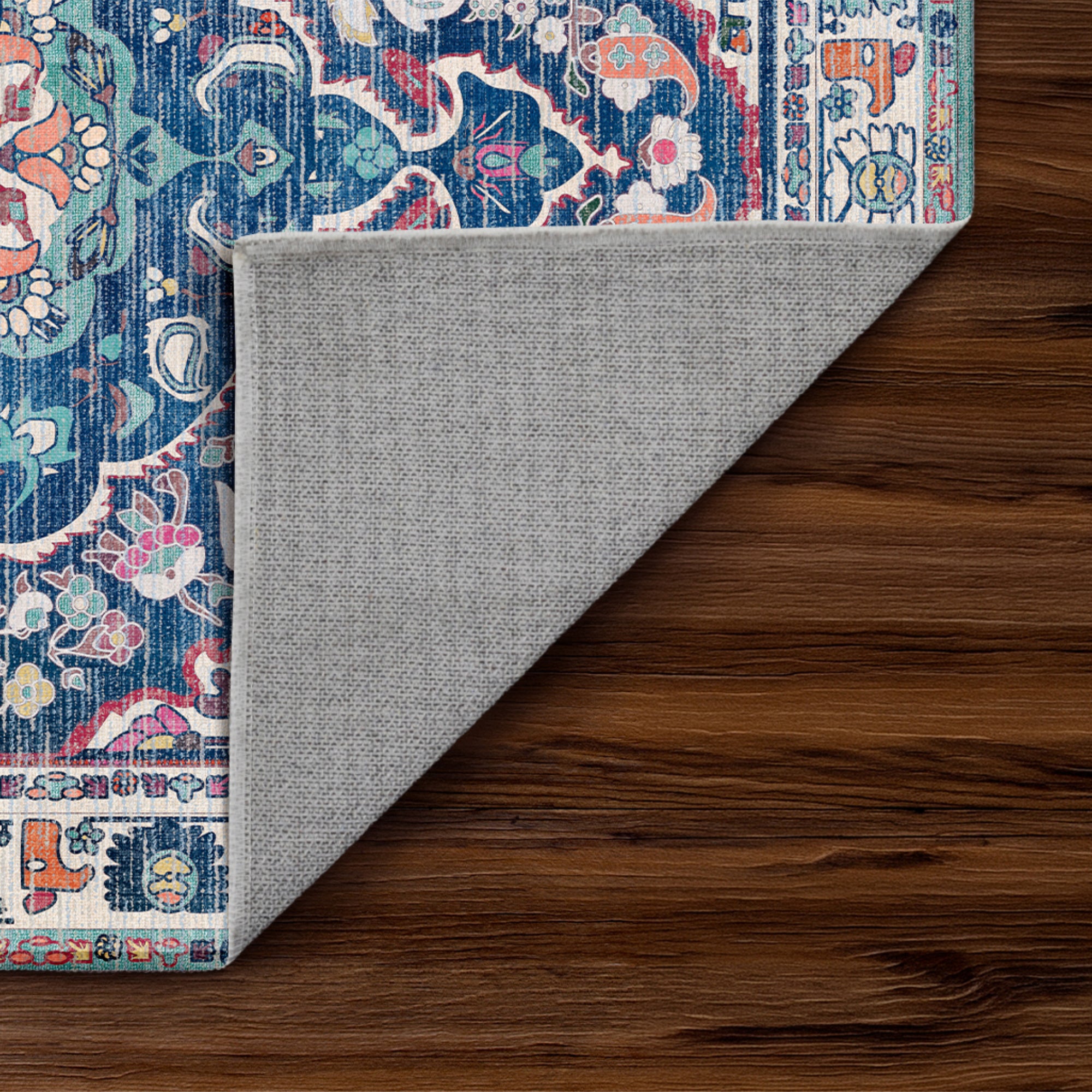Capri Medallion Multicolor Machine Washable Rug