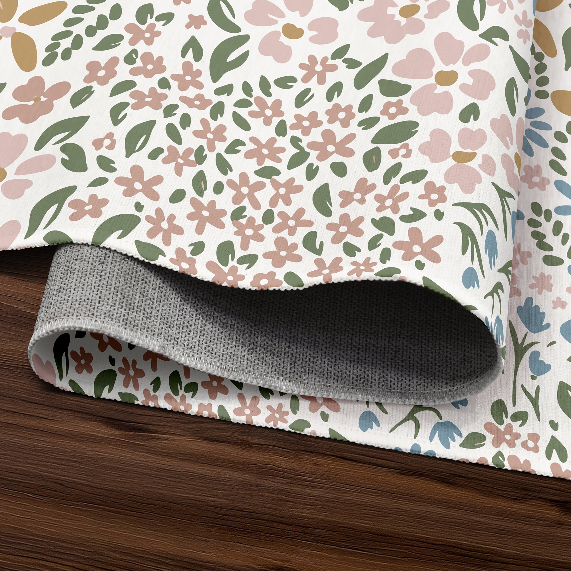 Clara Floral Multicolor Machine Washable Rug