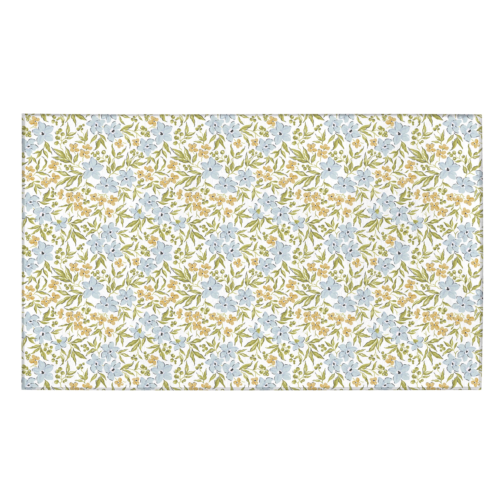 Eliza Floral Multicolor Machine Washable Rug 3 x 5 ft – Wildflower Non Slip Area Rug