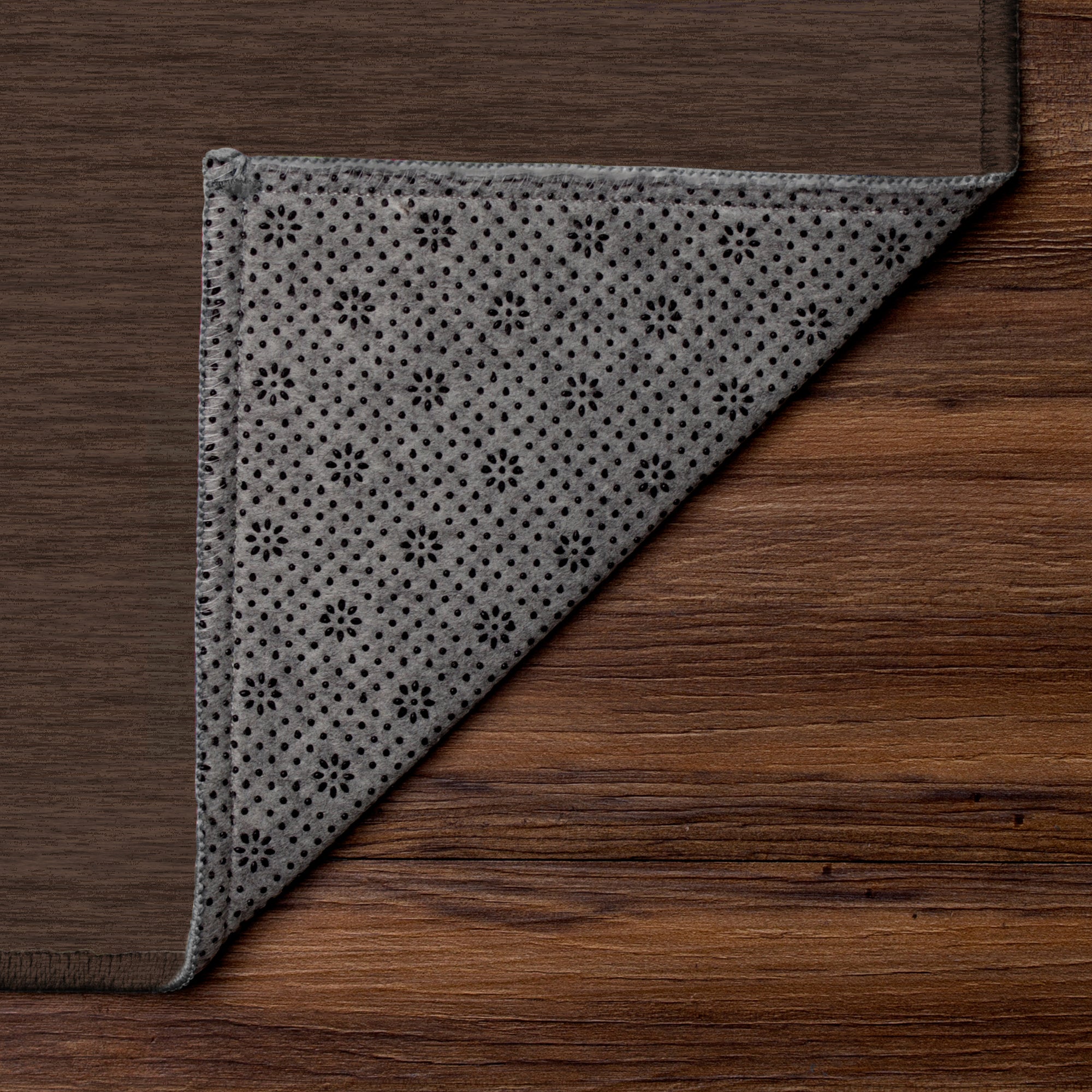 Solid Dark Brown Machine Washable Rug