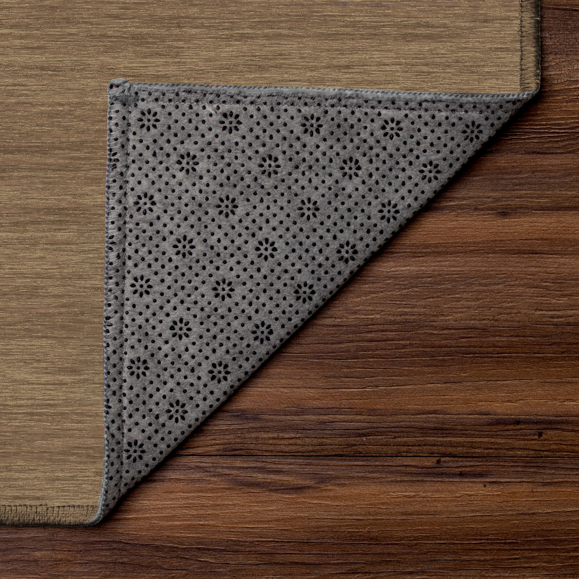 Solid Taupe Machine Washable Rug