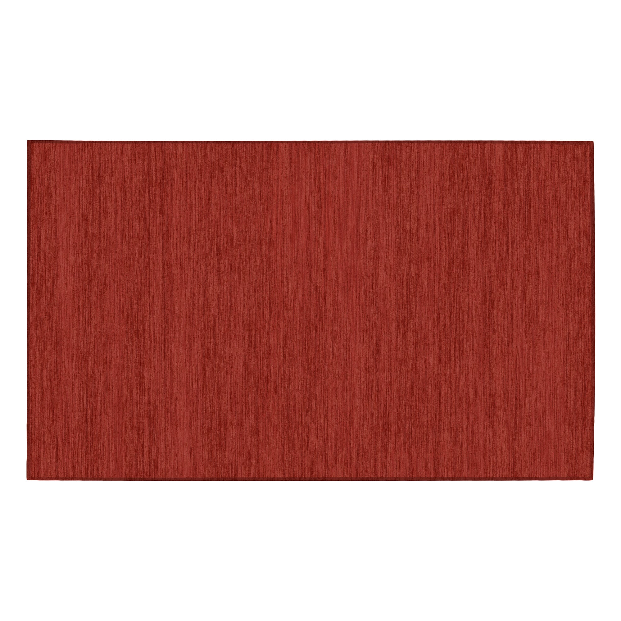 Solid red area rug 3x5 machine washable low pile non slip rug for living room bedroom modern decor