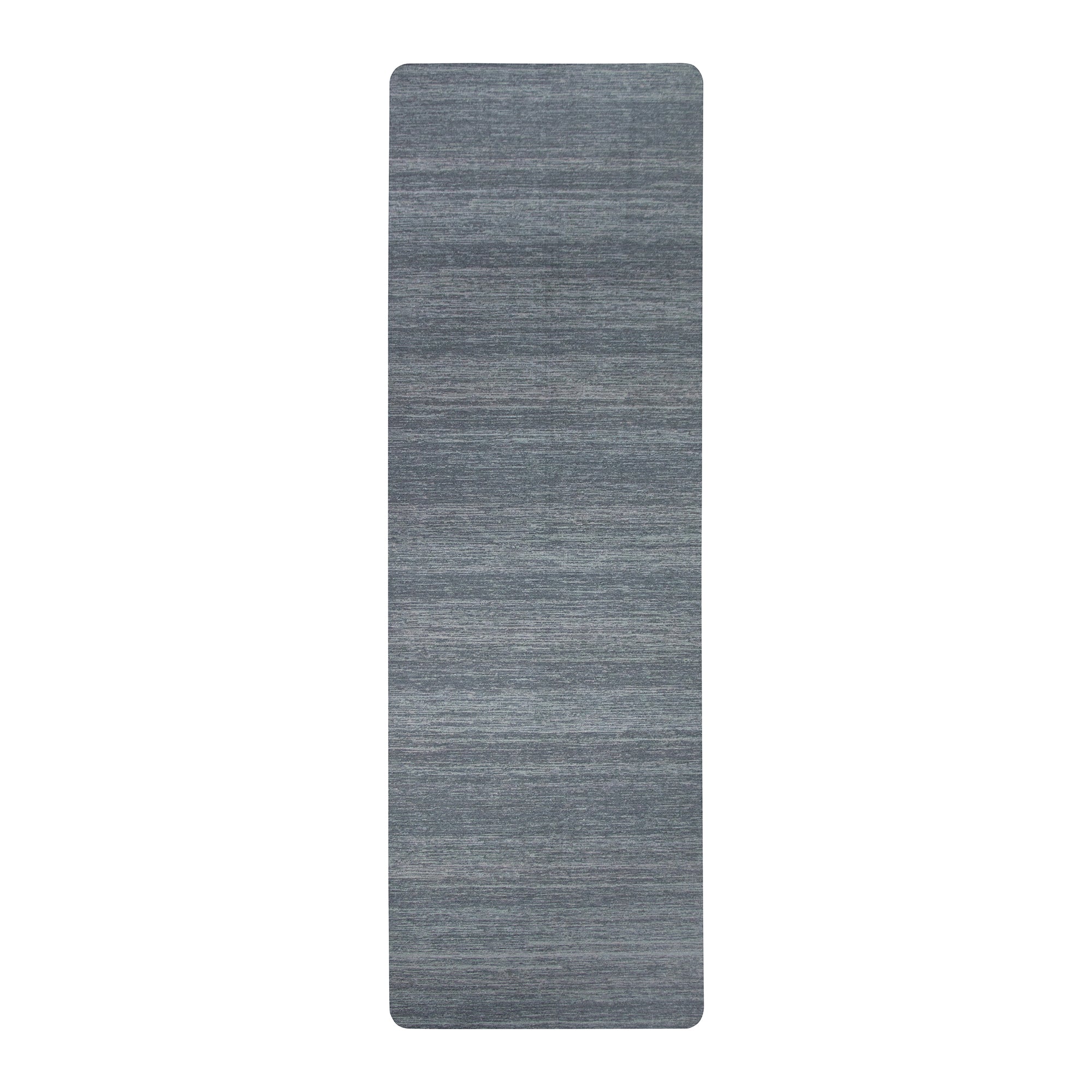 Solid grey washable yoga mat non slip neutral fitness mat for home gym and workout