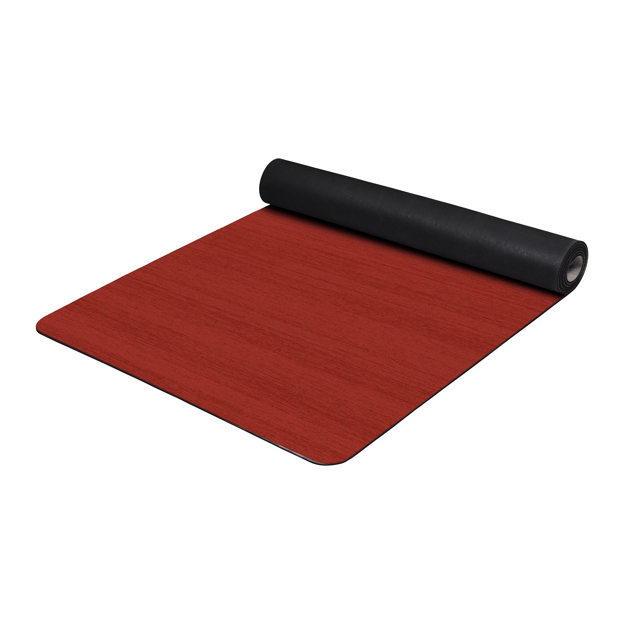 Solid red anti fatigue yoga mat 28x72 non slip cushioned fitness mat for home gym kitchen and standing desk