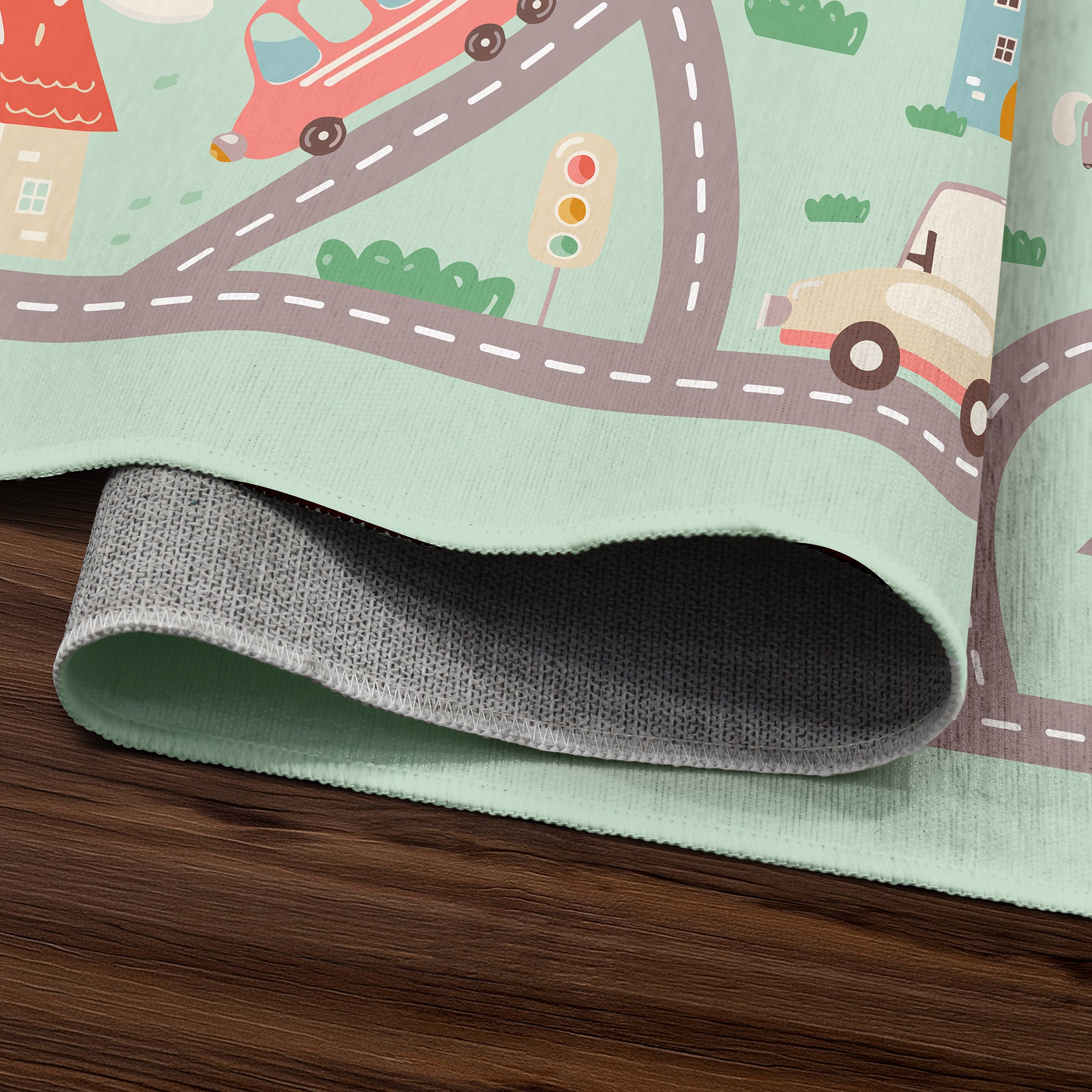 Tiny Town Machine Washable Rug