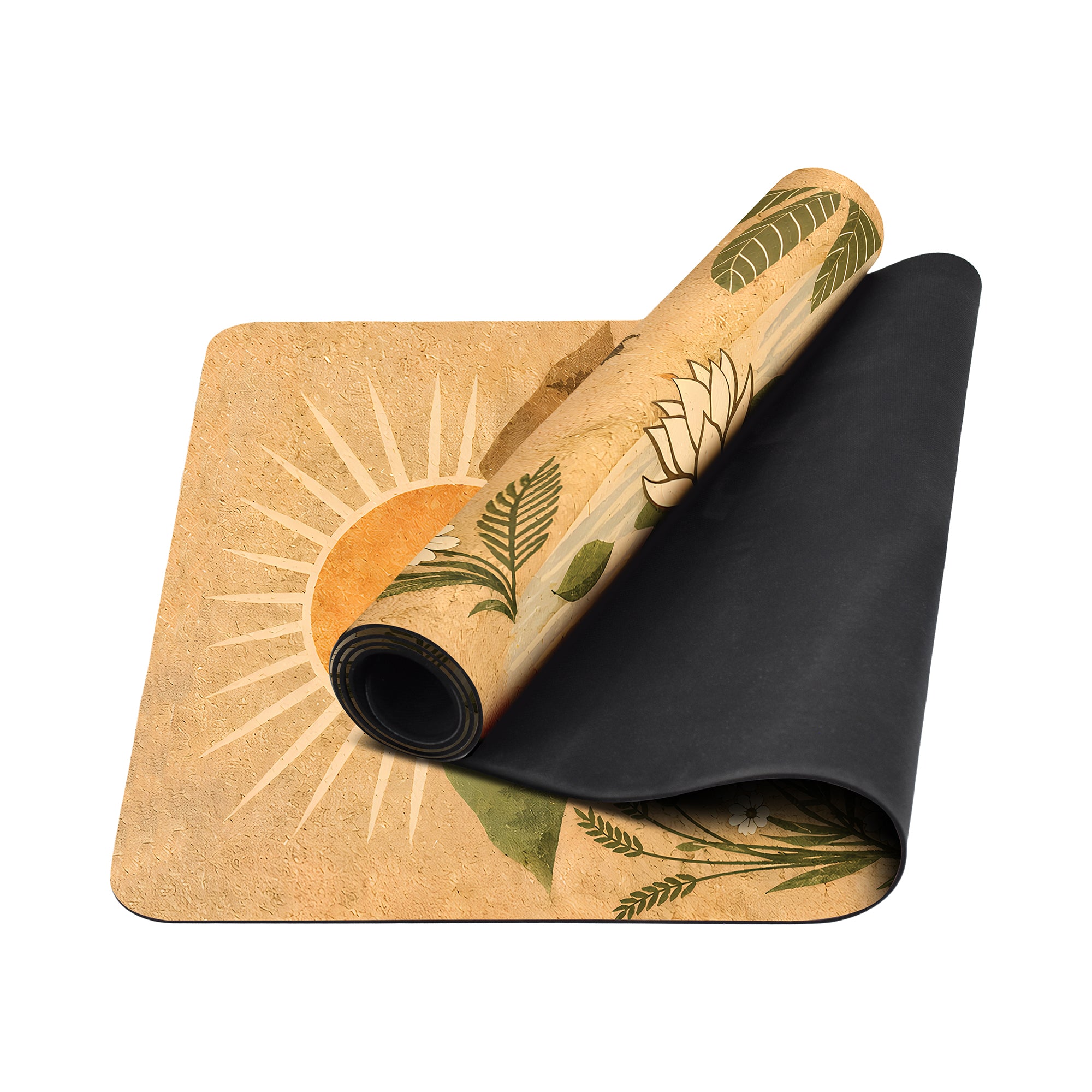 Boho Lotus Garden 71x27 Anti-Fatigue Washable Yoga Mat