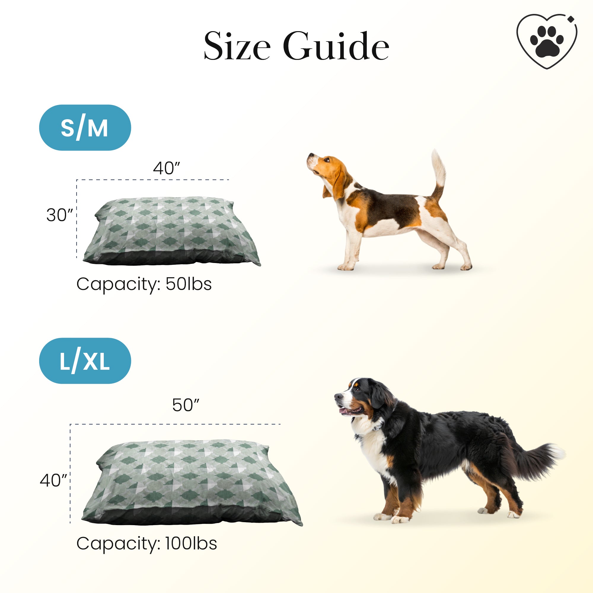 Dula Light Sage Green Doggy Bed Pillow Washable Pet Bed