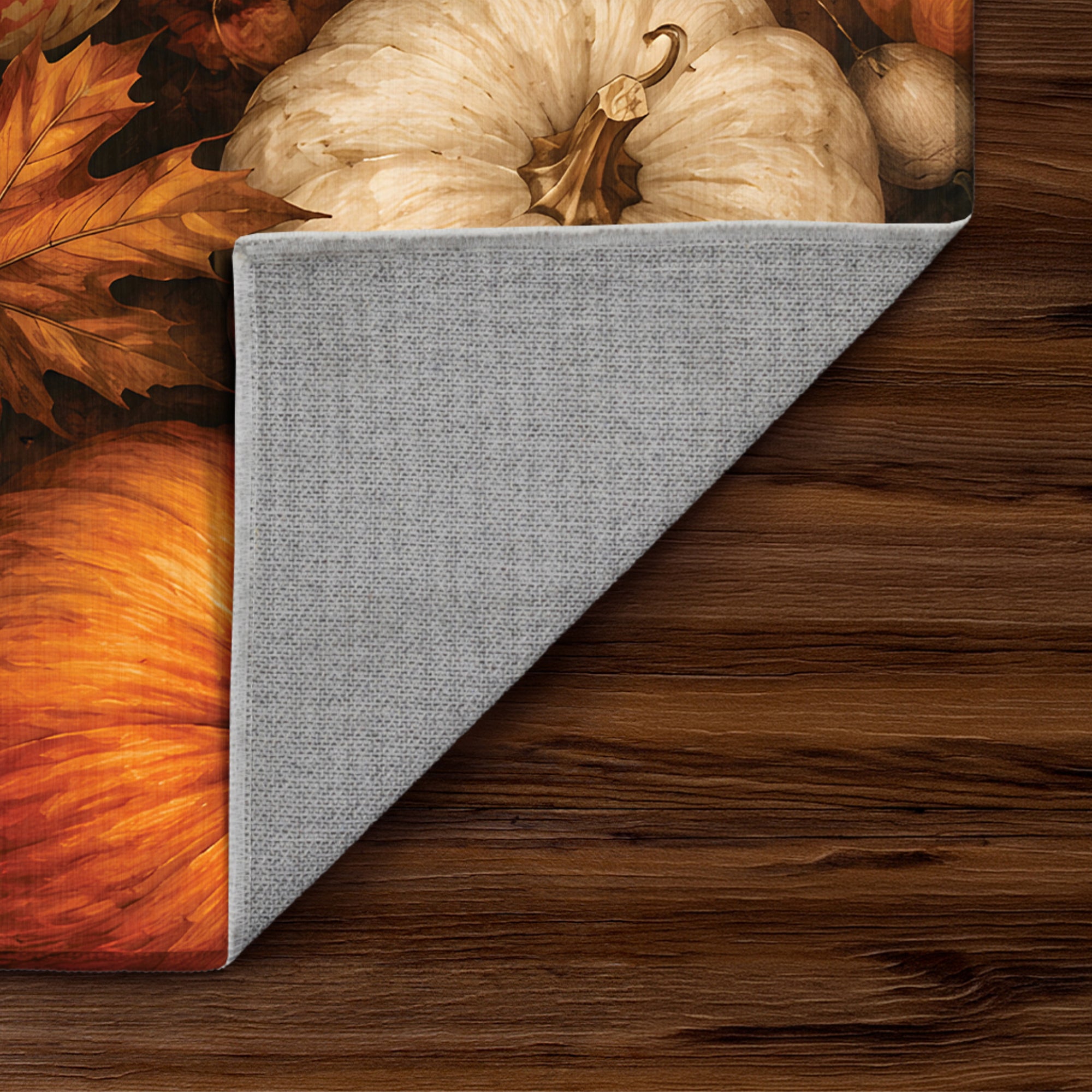 Pumpkin Patch Harvest Machine Washable Rug