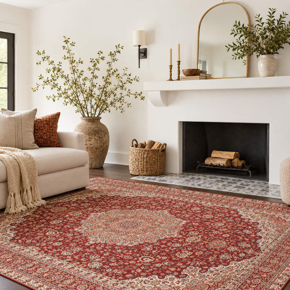 Kenya Ruby Washable Rug
