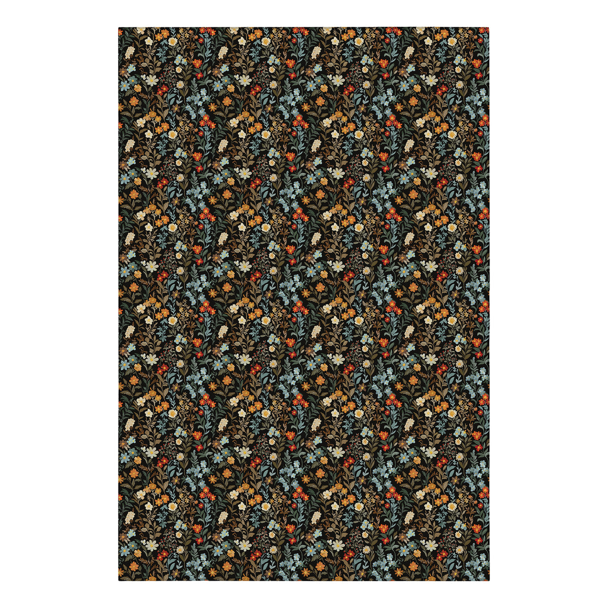 Penelope Floral Multicolor Machine Washable Rug