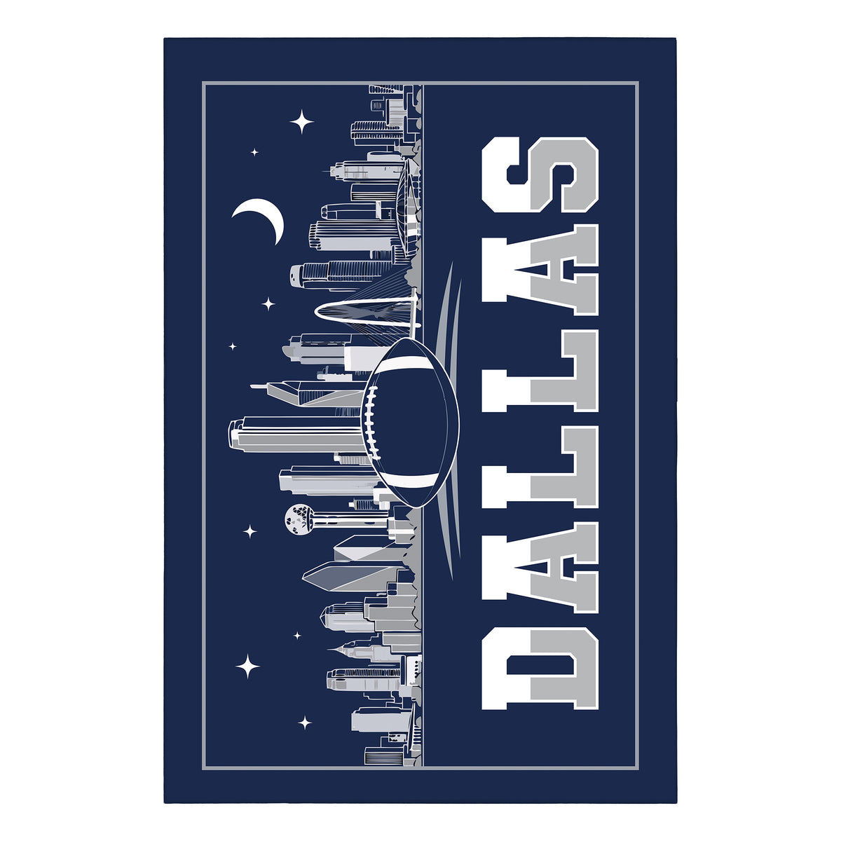 Dallas Football Machine Washable Rug